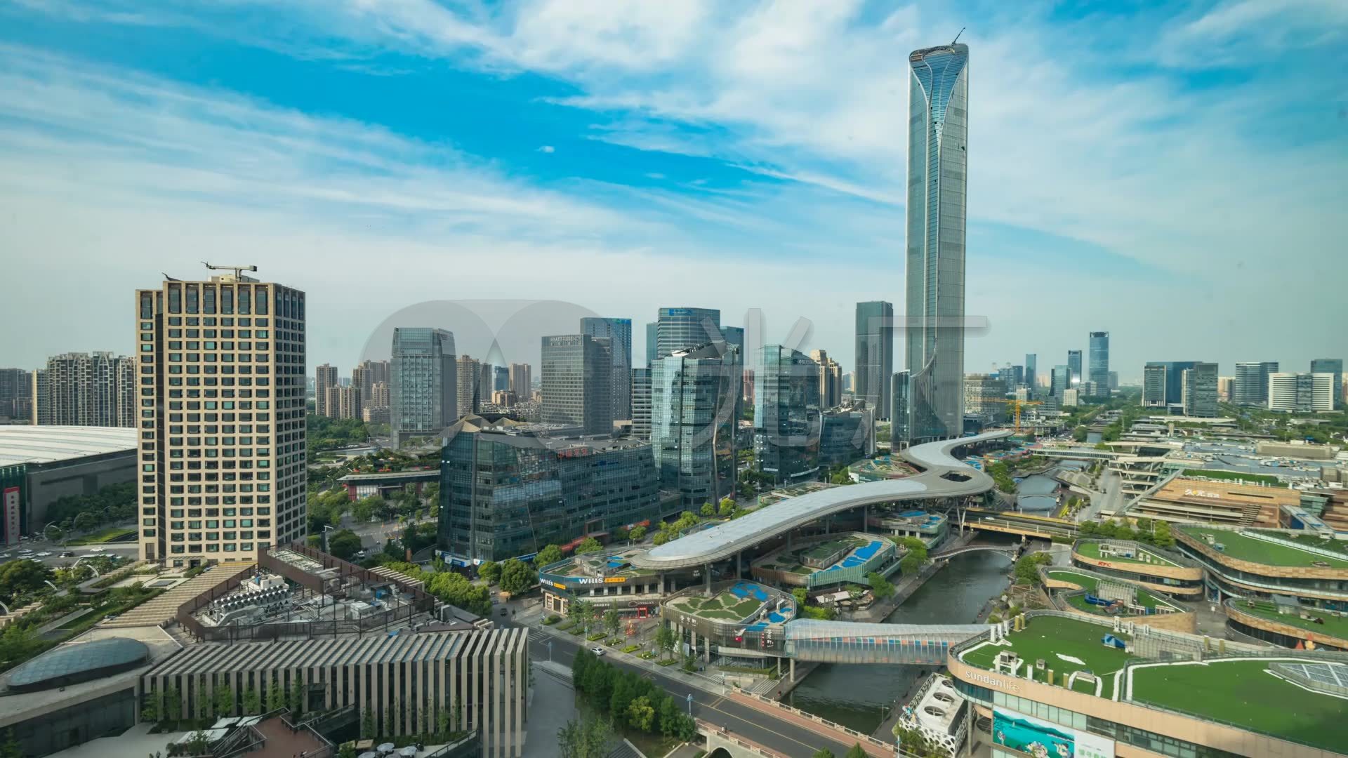 苏州cbd 金融 改革 城市 延时摄影