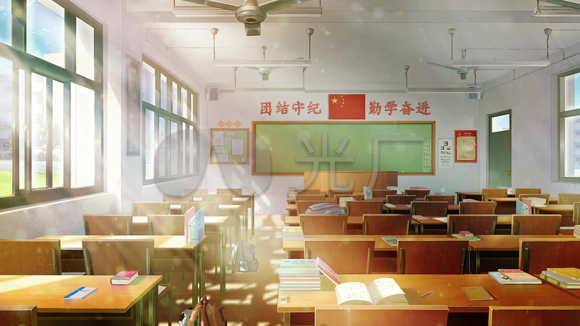 教室老师情景剧场景视频背景