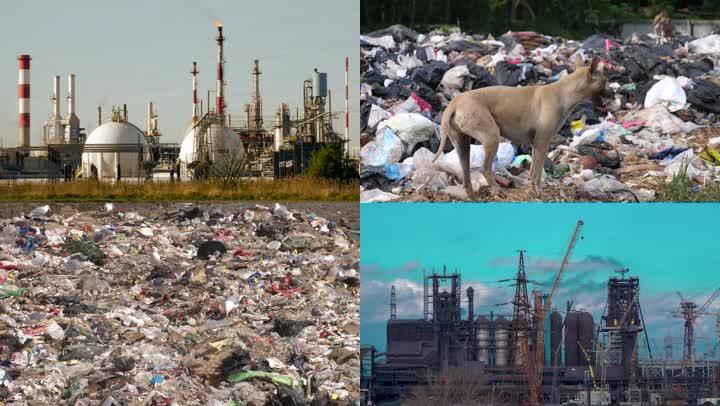 化工厂污染工业环境废墟