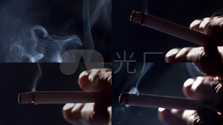 抽烟吸烟香烟特写_吞云吐雾_危害健康