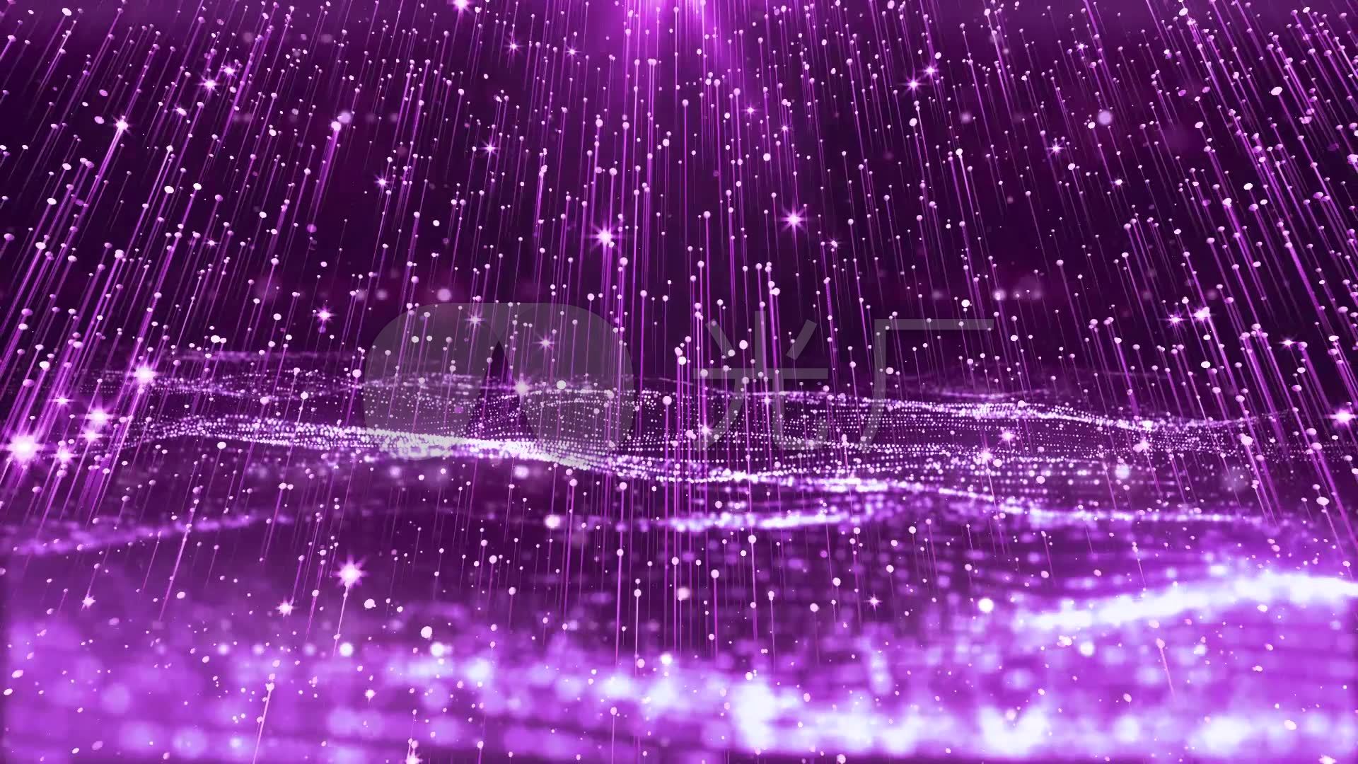 紫色星空流星雨海洋婚礼爱情_1920x1080_高清视频素材