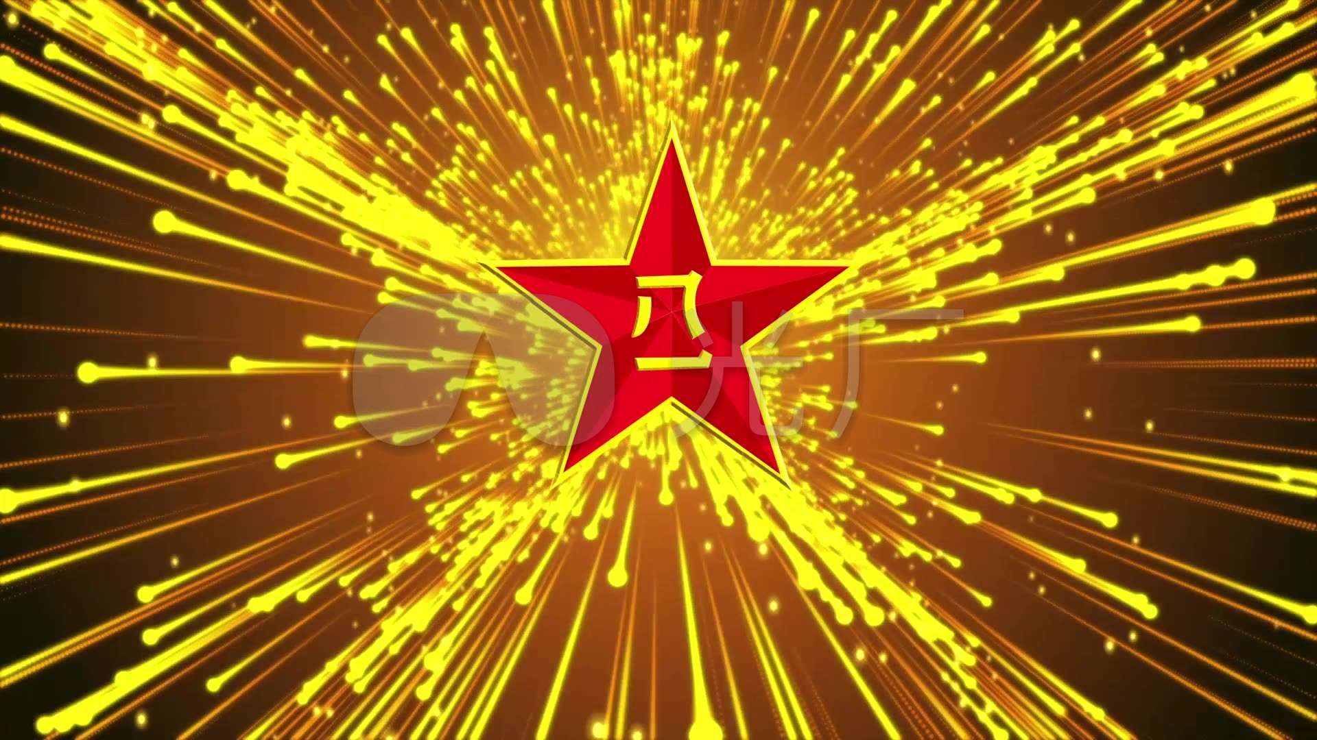 循环五角星金光闪闪_1920x1080_高清视频素材下载(:)