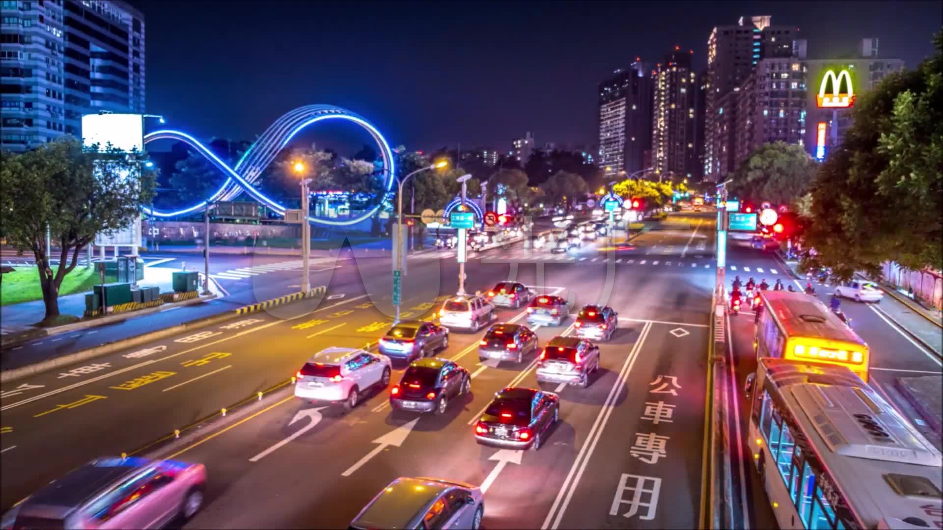 晚高峰车流延时摄影