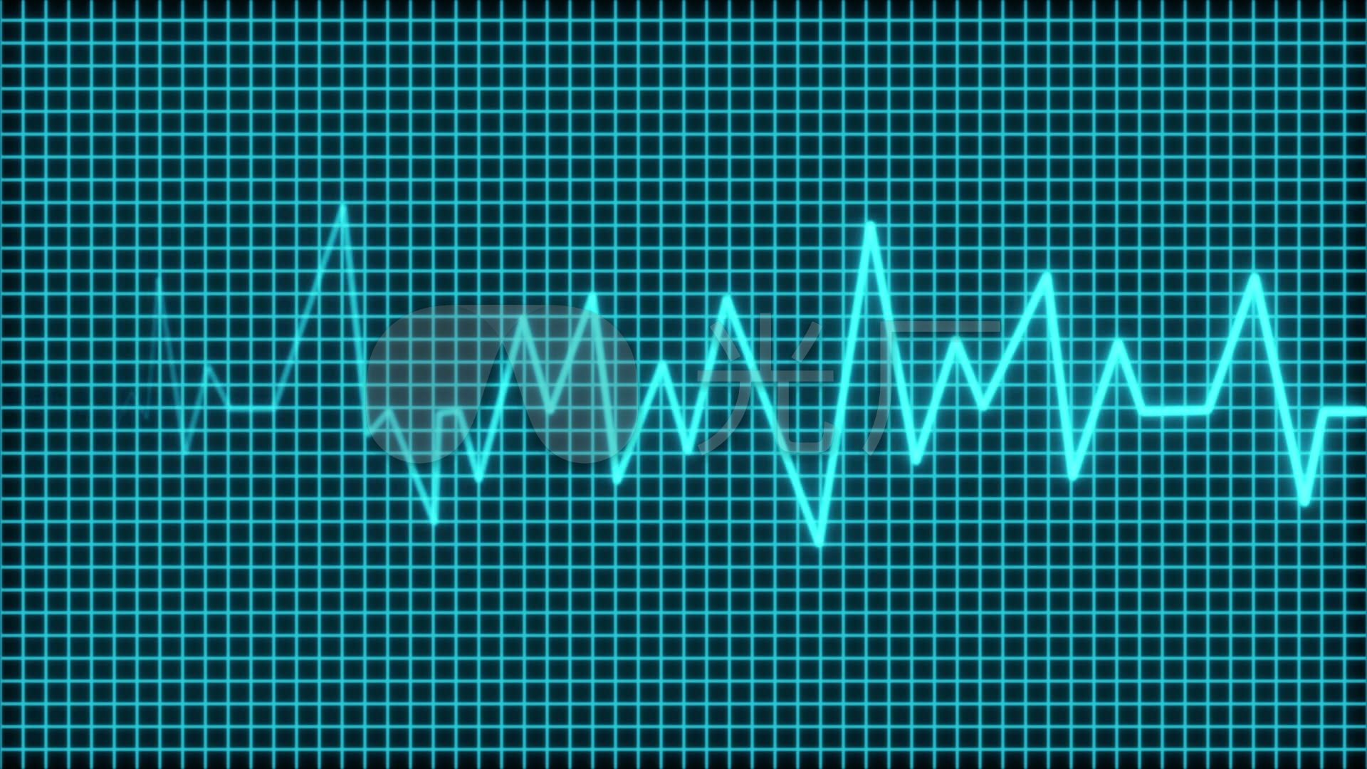 心电图心脏跳动波形图视频