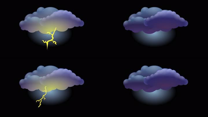 天气图标——打雷