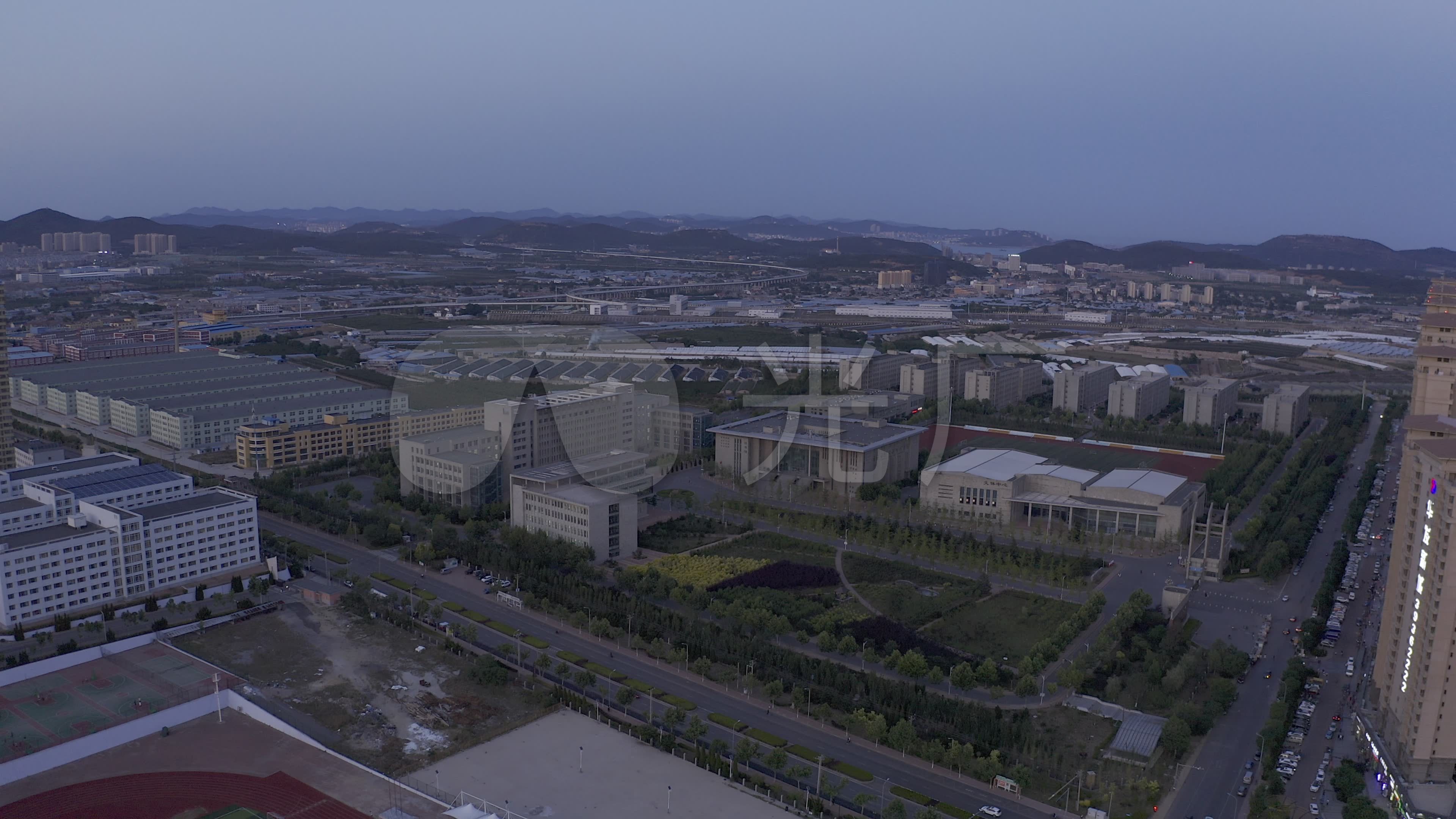 4k-log原素材-大连旅顺大学城_3840x2160_高清视频素材下载(编号