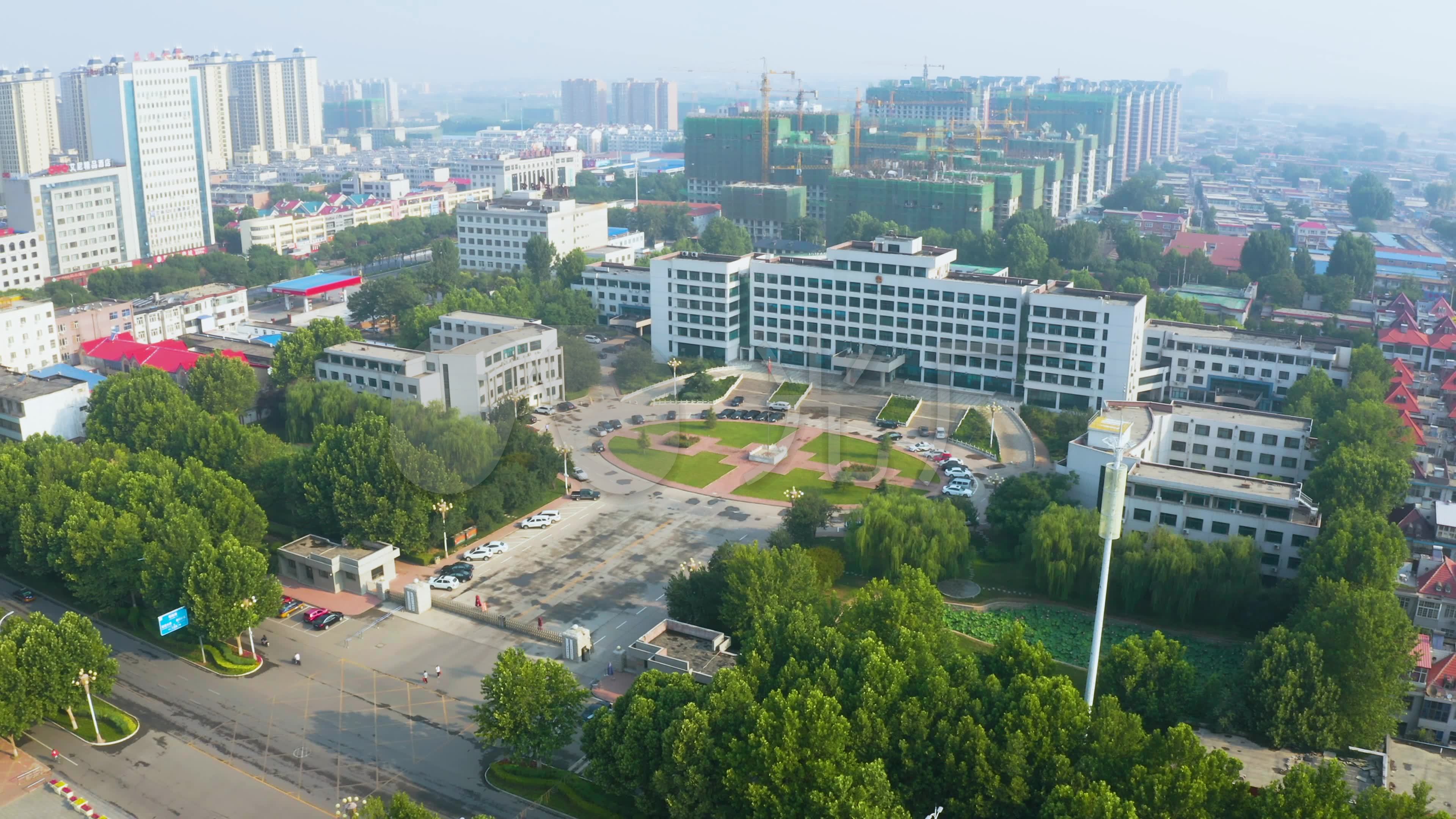 【原创】4k·辛集市政府航拍_3840x2160_高清视频素材