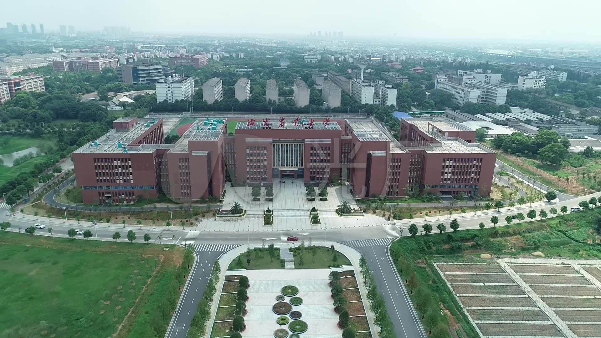 湖南农业大学航拍_1920x1080_高清视频素材下载(编号