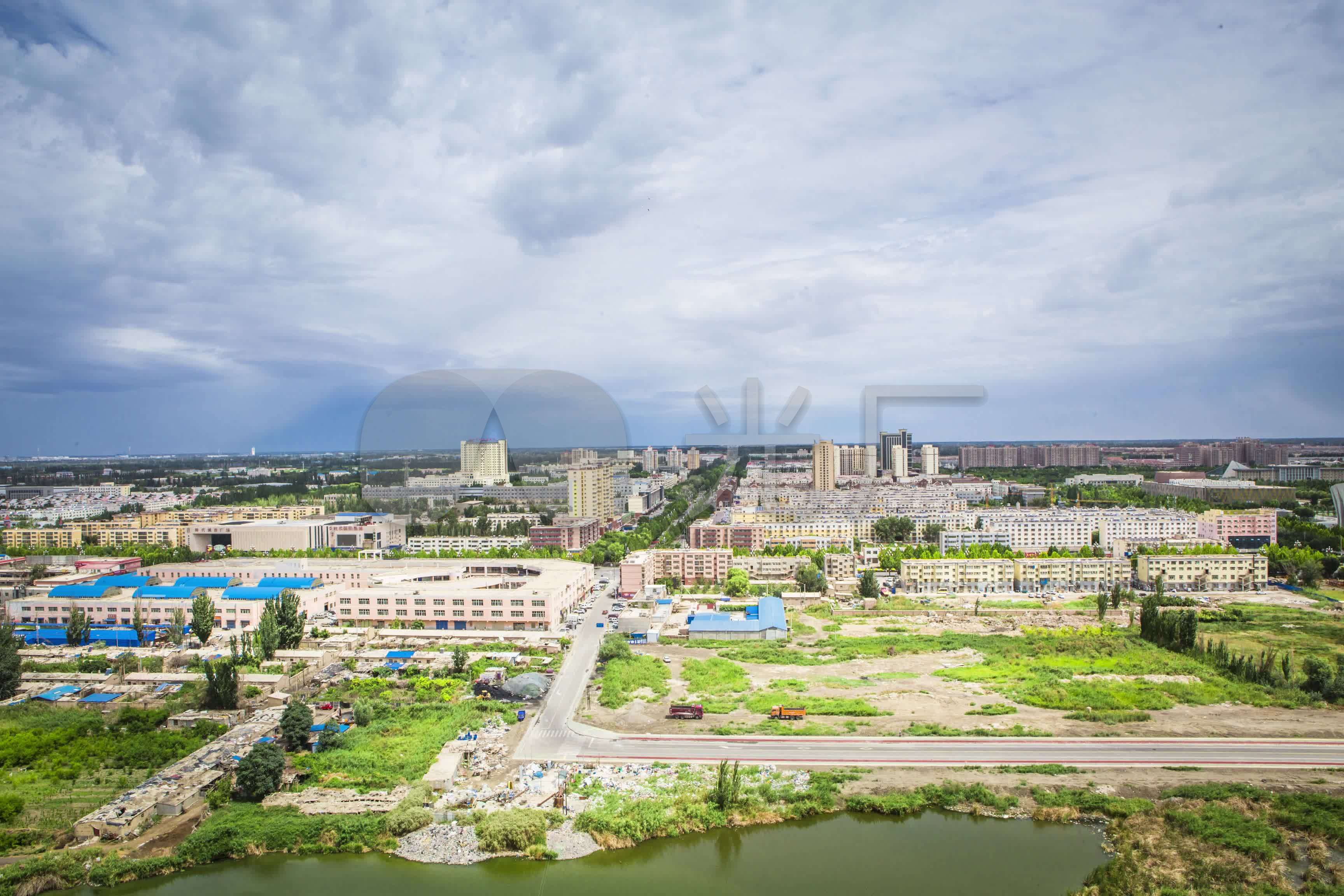 (原创·可商用)4k阿拉尔市区全景风光_3456x2304_高清视频素材下载