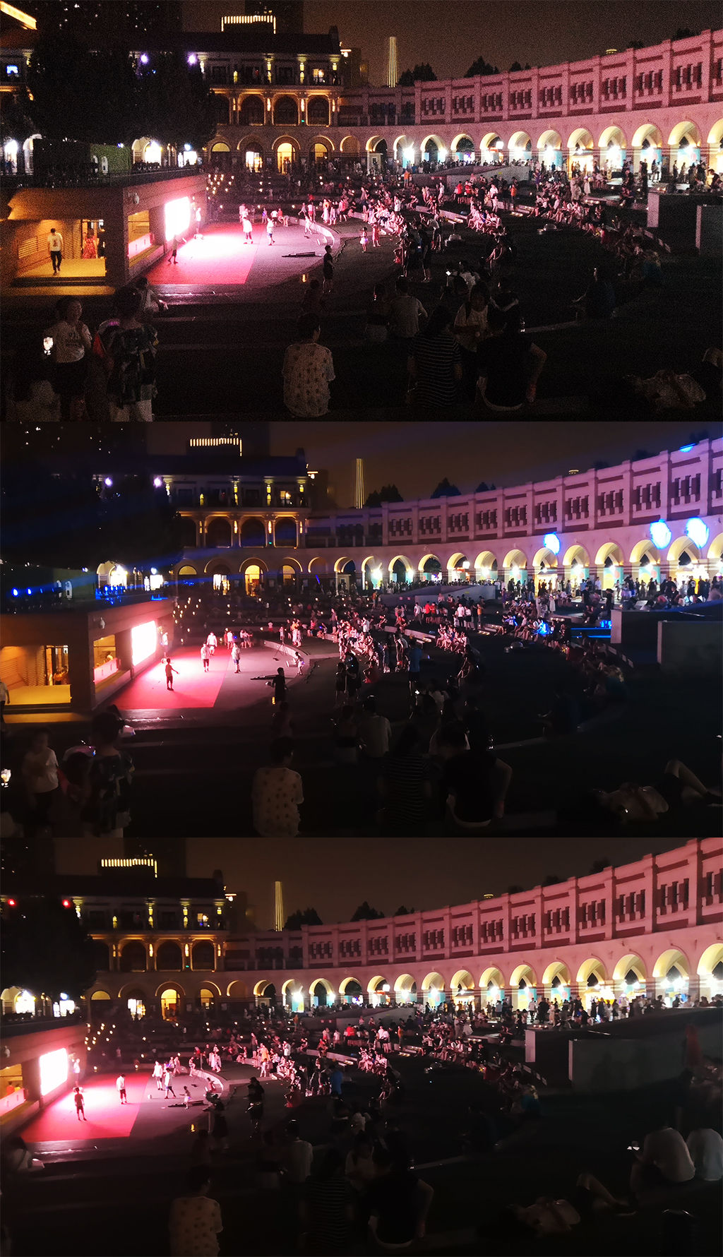 原创实拍天津民园夜市人群视频素材