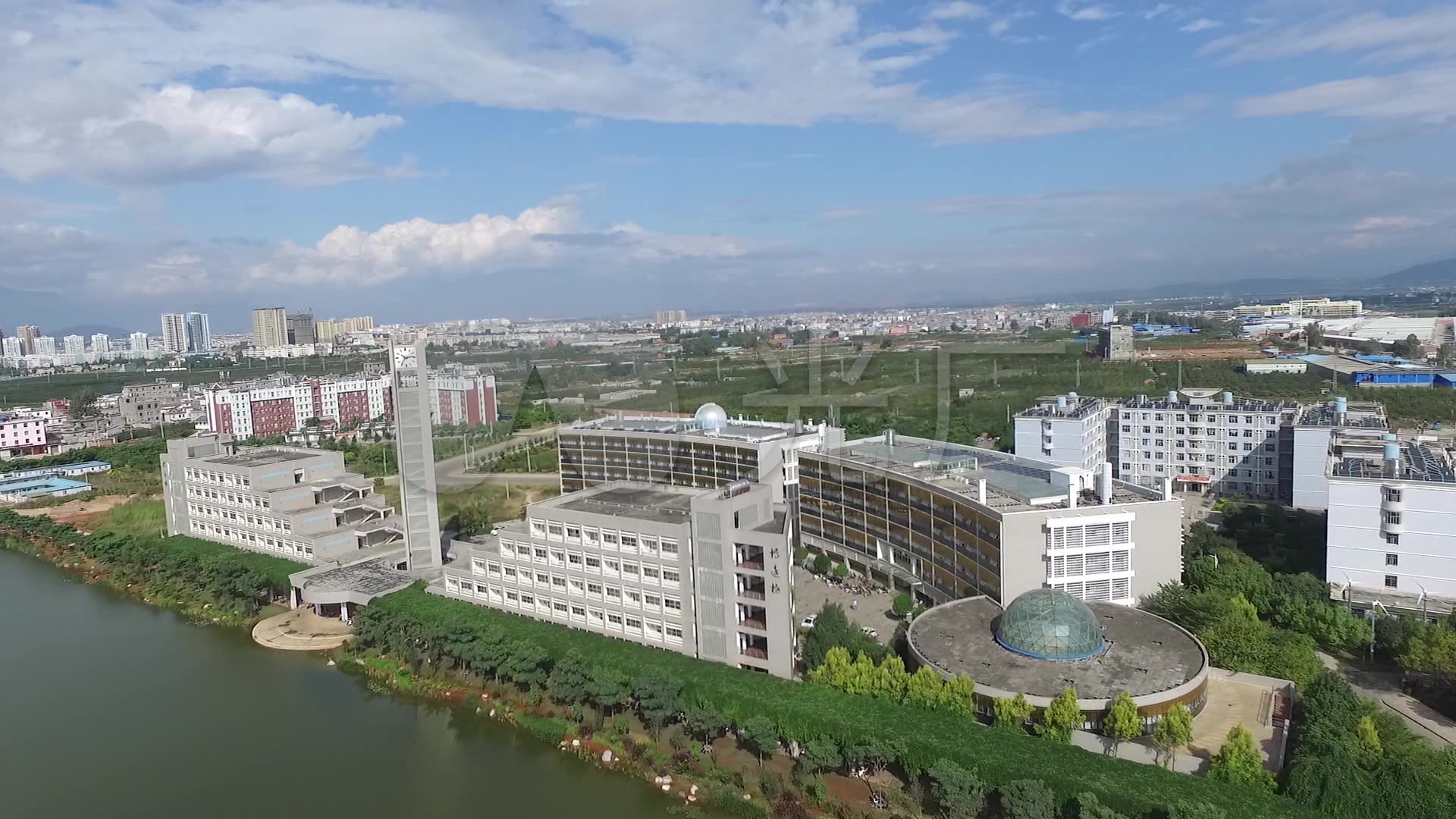 红河学院航拍一_1920x1080_高清视频素材下载(编号:3749815)_实拍视频