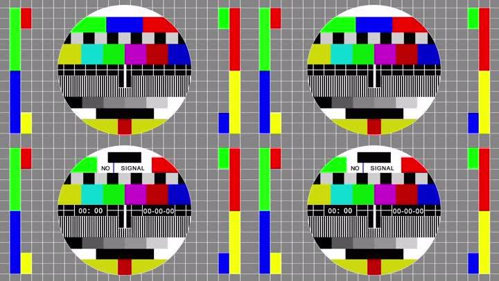 电视画面无信号(圆形 4k 两款),两款常用的电视画面无信号素材,4k超