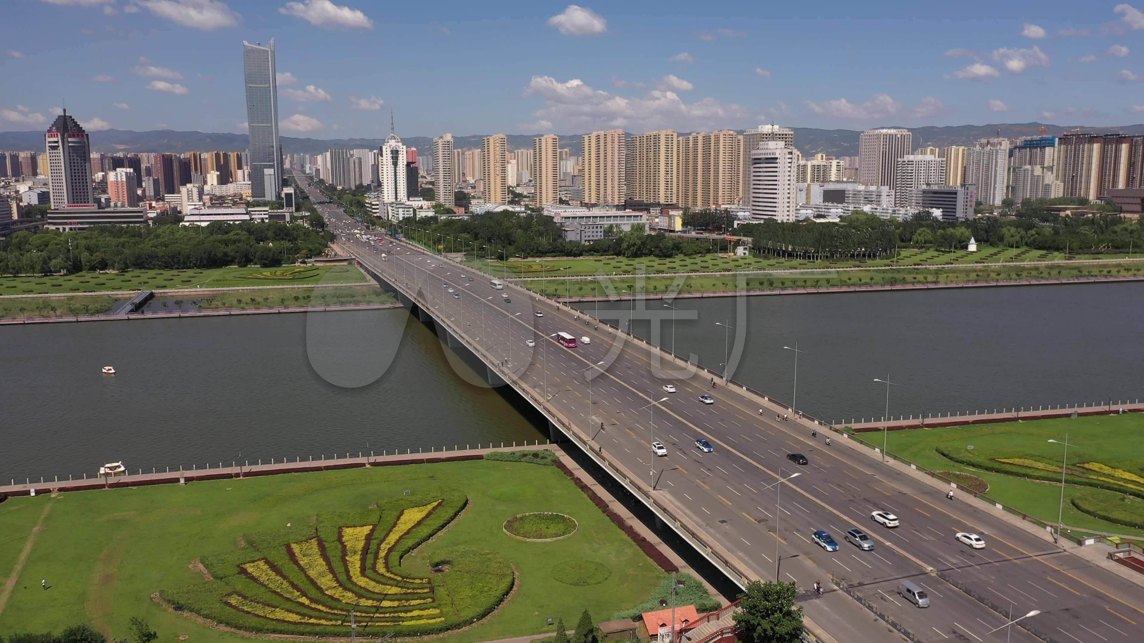 4k-原素材-太原市迎泽大桥航拍_3840x2160_高清视频
