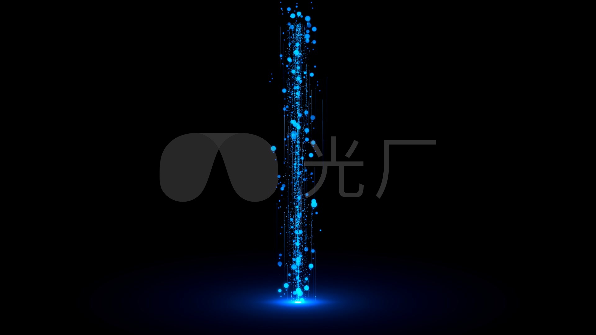 科技感粒子光柱带透明通道