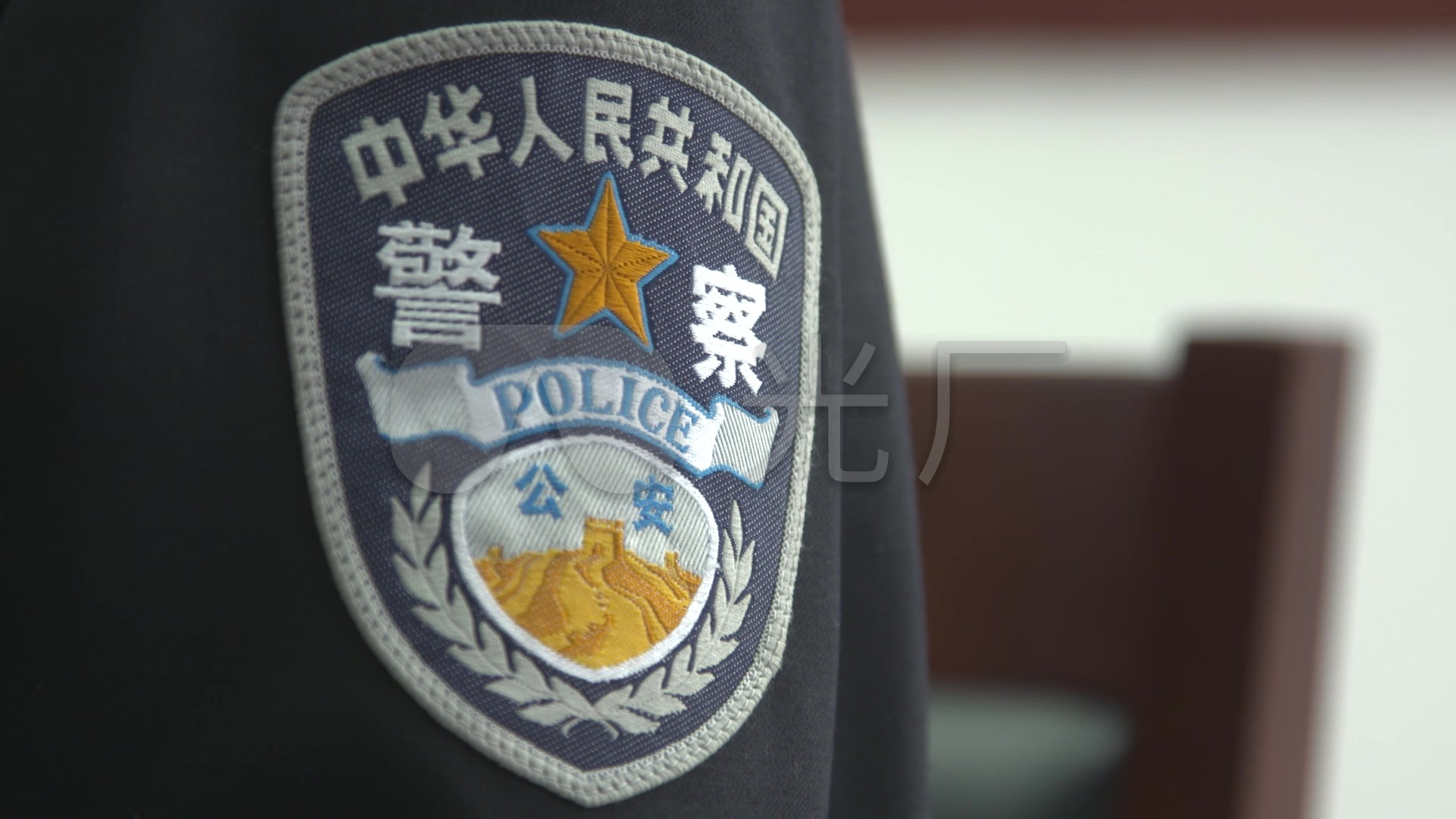 肩章警徽肩花警察_1920x1080_高清视频素材下载(编号:3831620)_实拍