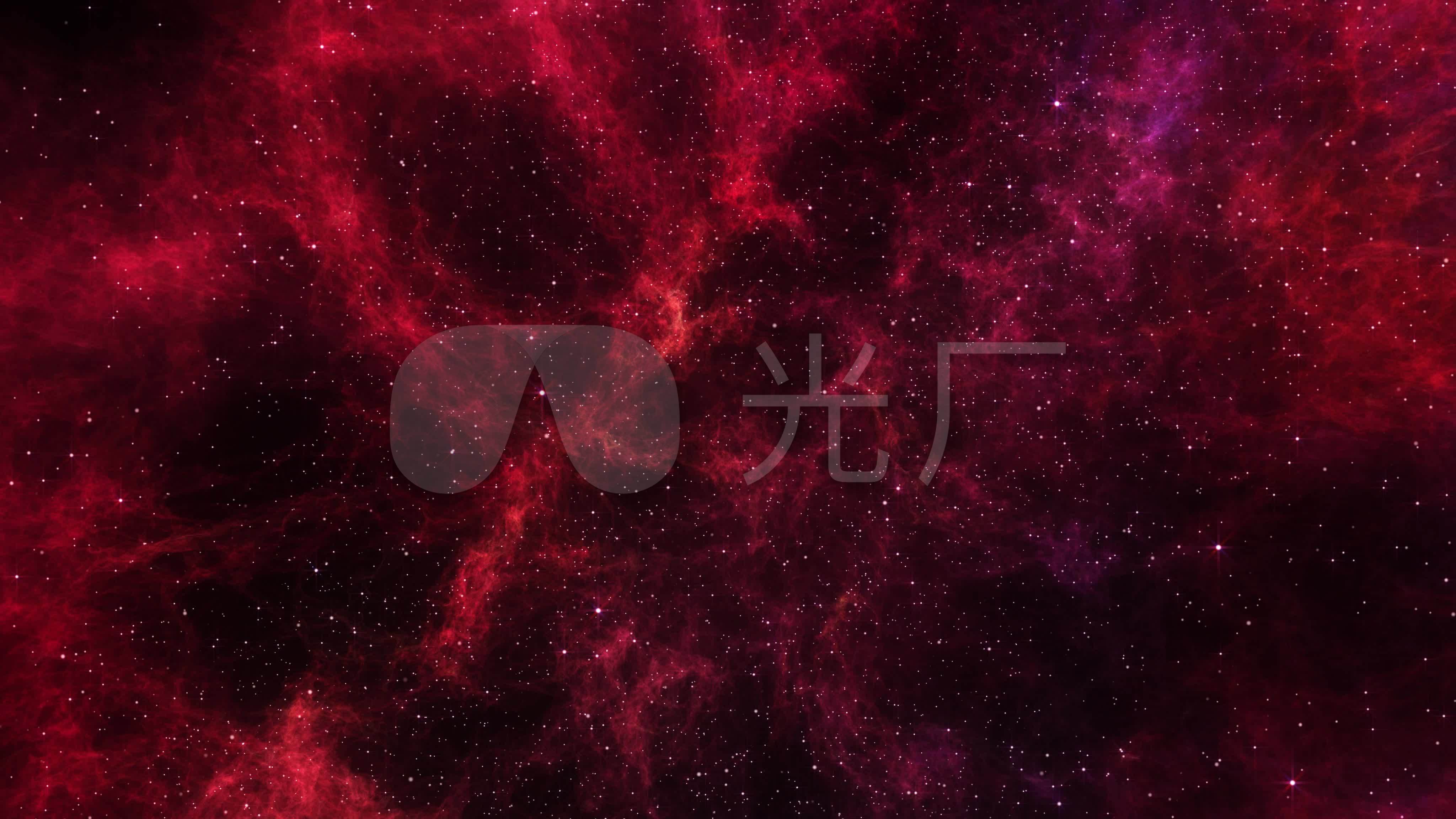 【4k】神秘红色星云唯美星空素材