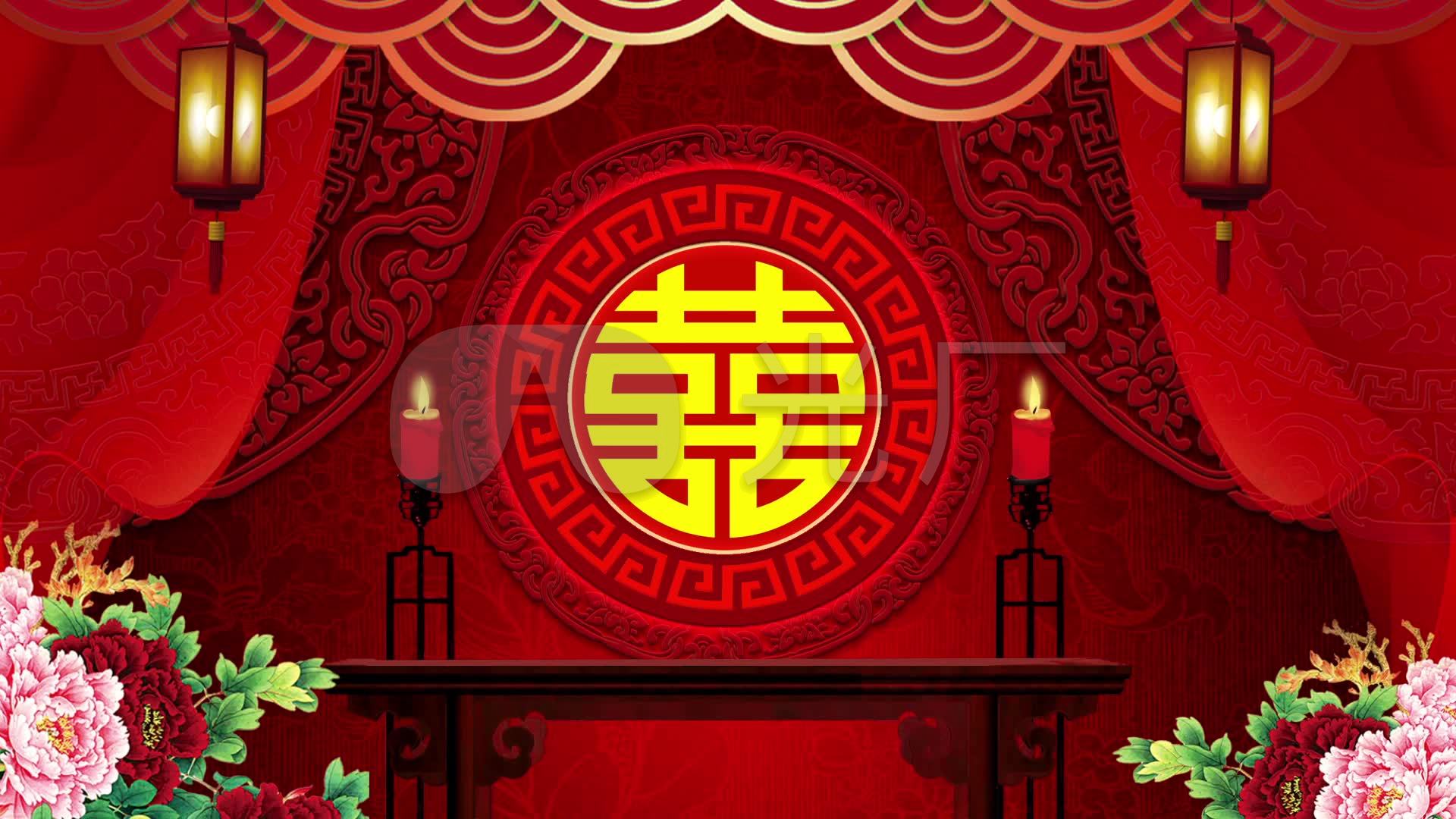 婚礼拜堂屏幕背景_1920x1080_高清视频素材下载(编号