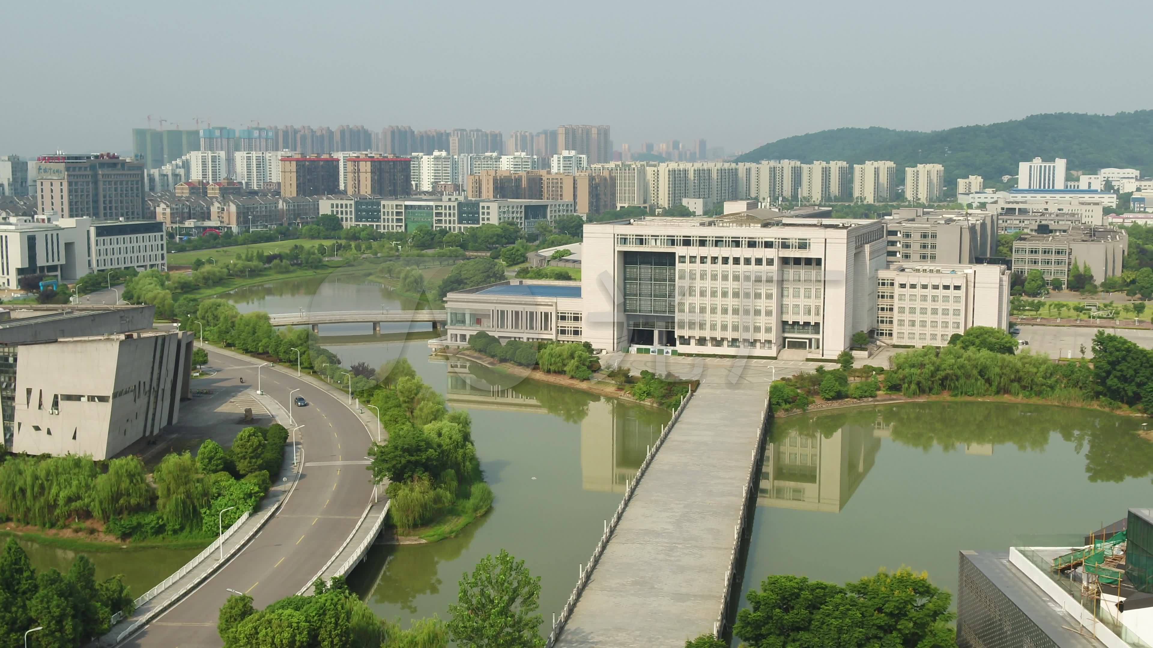 4k航拍中南大学新校区