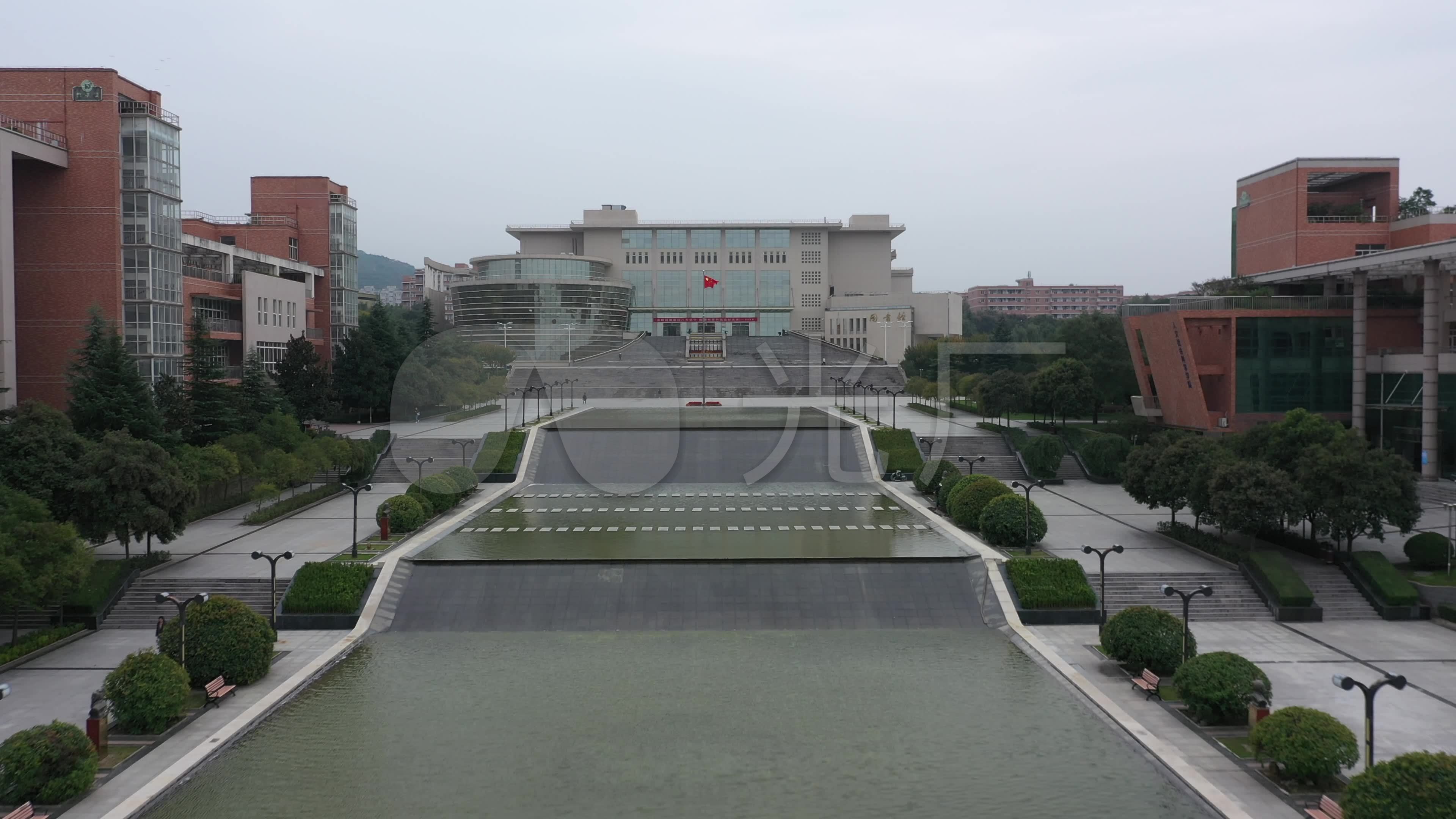 4k-原素材-西安工程大学临潼校区航拍_3840x2160_高清
