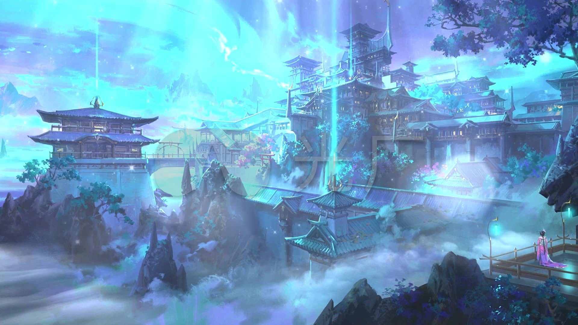1920*1080壁纸高清古风,干净护眼小清新壁纸 人间仙境古风_1920x1080_高清视频素材下载(编号:)