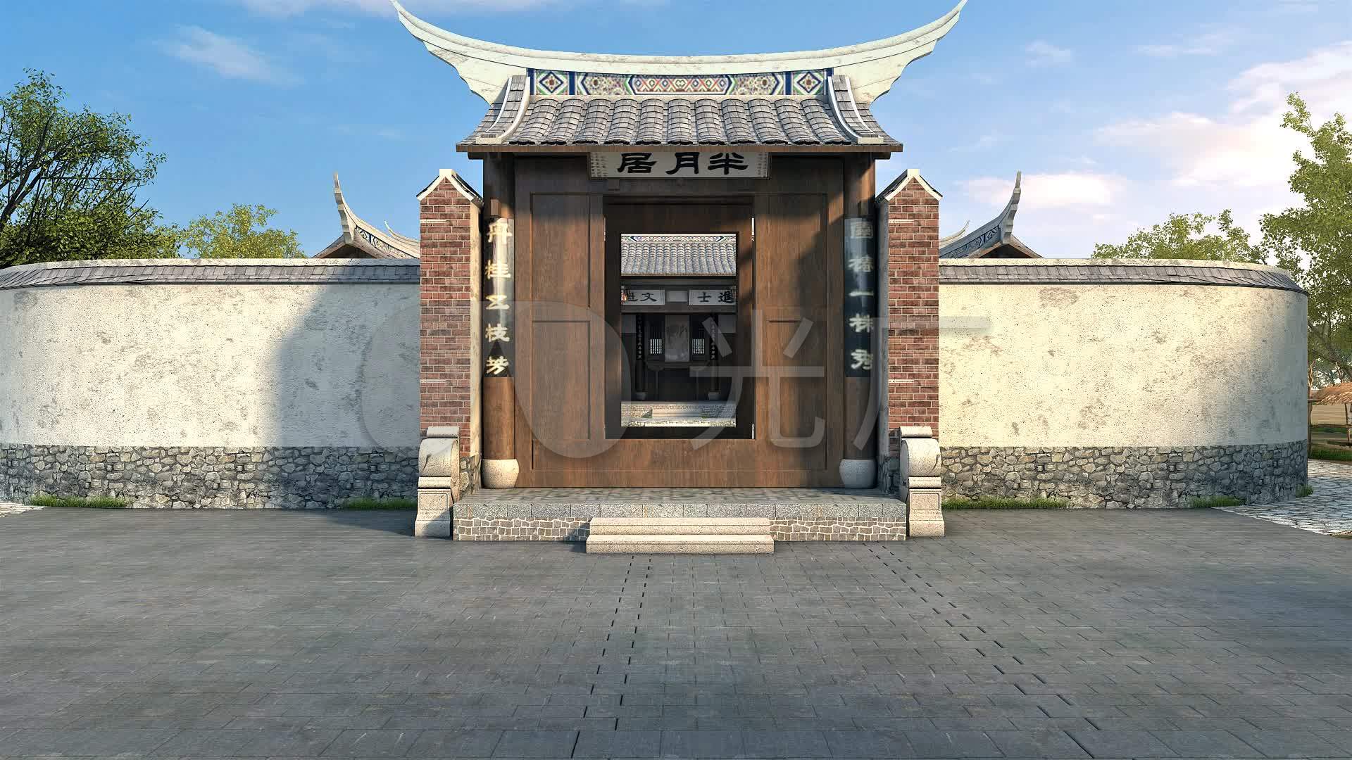 民国时期房子庭院_1920x1080_高清视频素材下载(编号