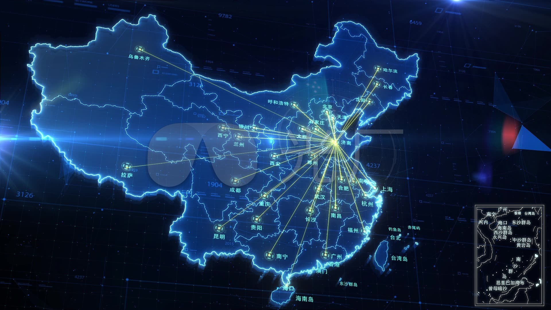 标准地图山东地图中国地图世界地图辐射覆盖_1920x