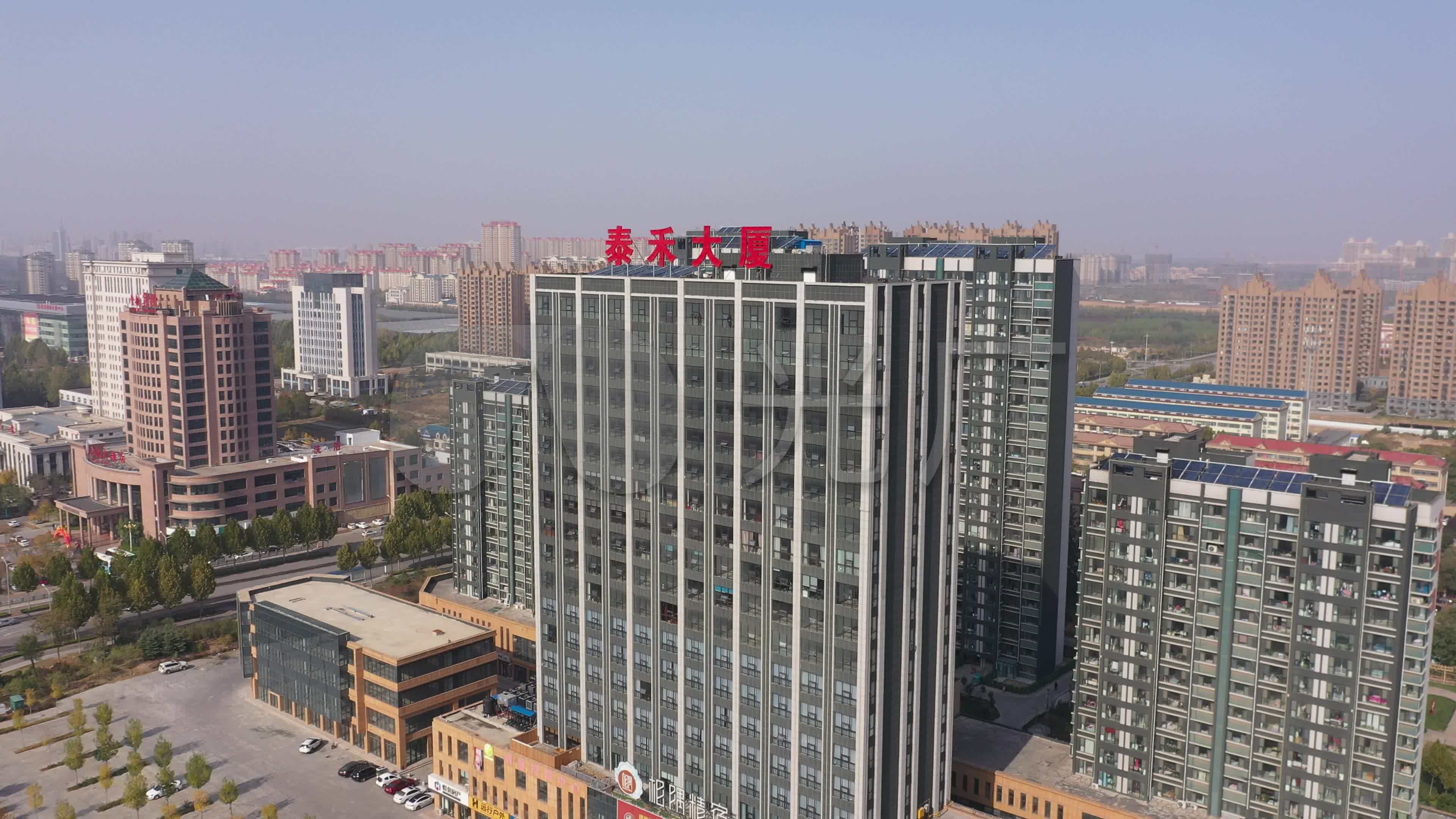4k-原素材-寿光泰禾大厦航拍_3840x2160_高清视频素材下载(编号