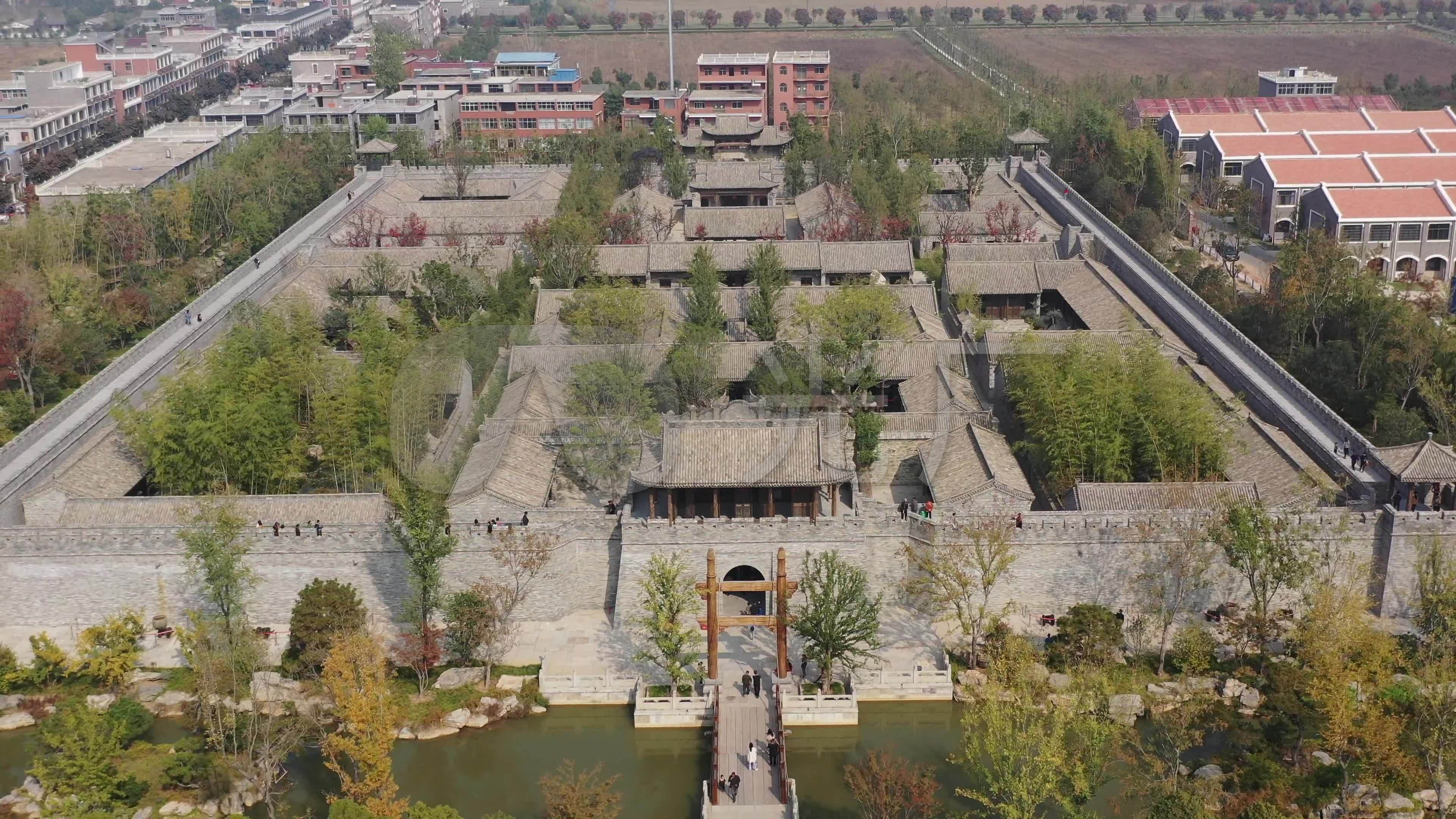 4k航拍阜阳颍上尤家花园_3840x2160_高清视频素材下载(编号:4073665)