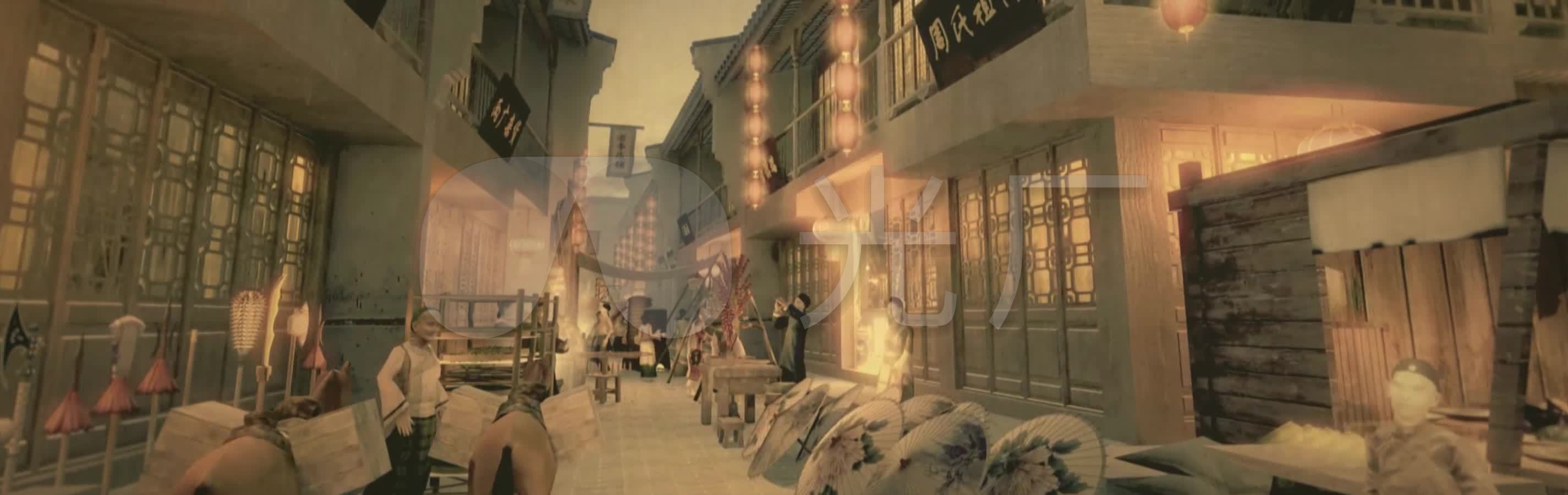(宽屏完整版)三维清明上河图古代繁华街景