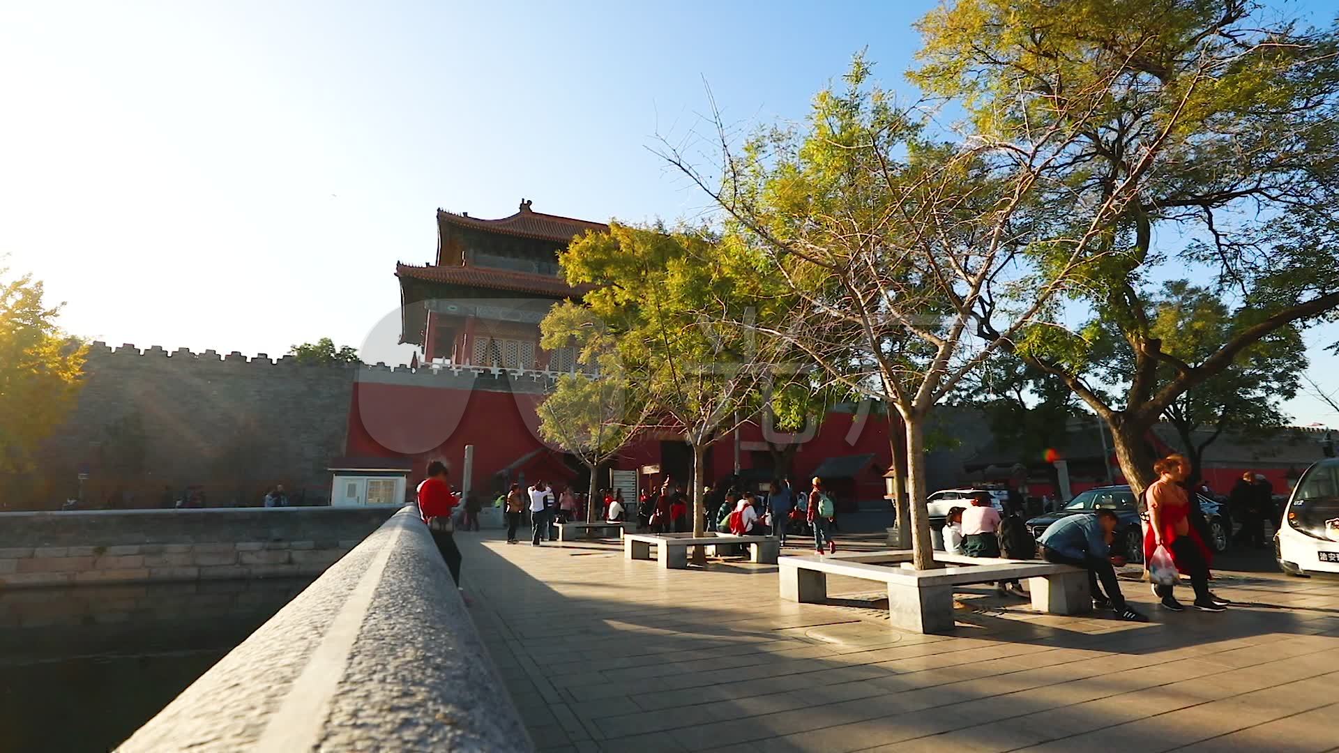 视频素材 实拍视频 延时摄影 北京景区故宫景山公园长安街夜景 来自