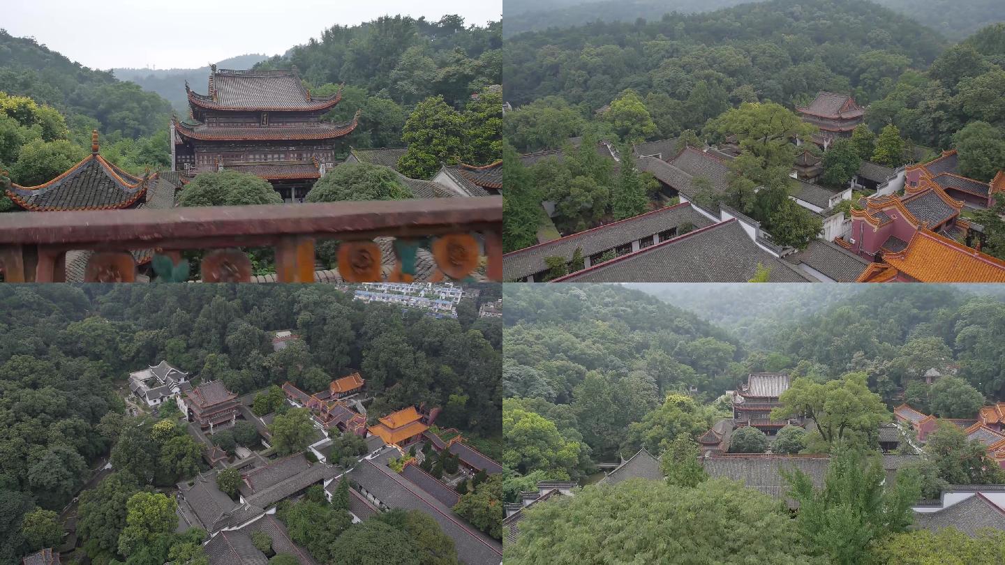 超清航拍岳麓山千年学湖南岳麓书院航拍_1920x1080_高清视频素材下载