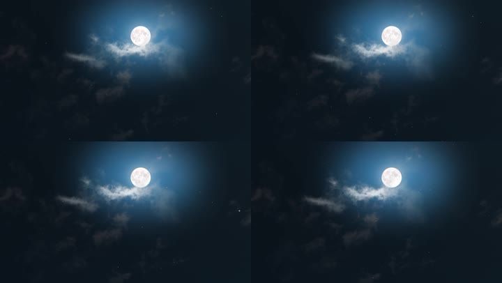 月亮明月圆月中秋节星星夜空