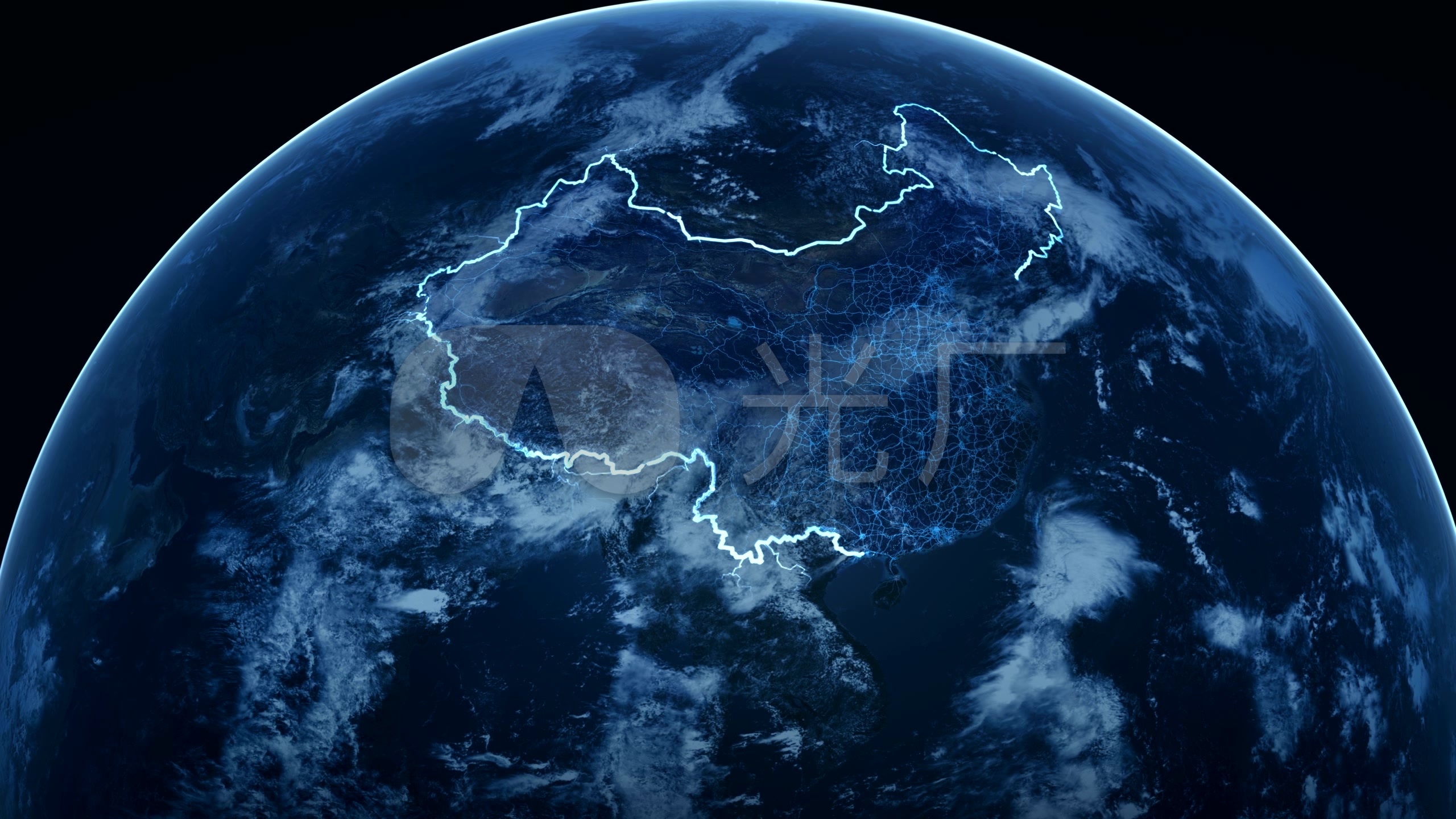 地球放大地球到中国地图地球放大地球推进