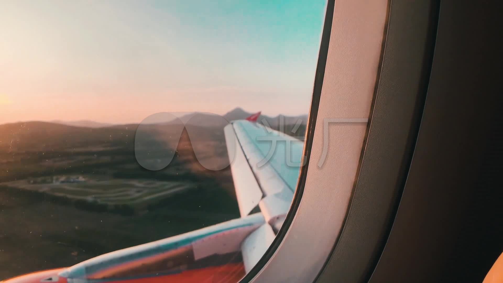 飞机 窗外 天空 云 风景