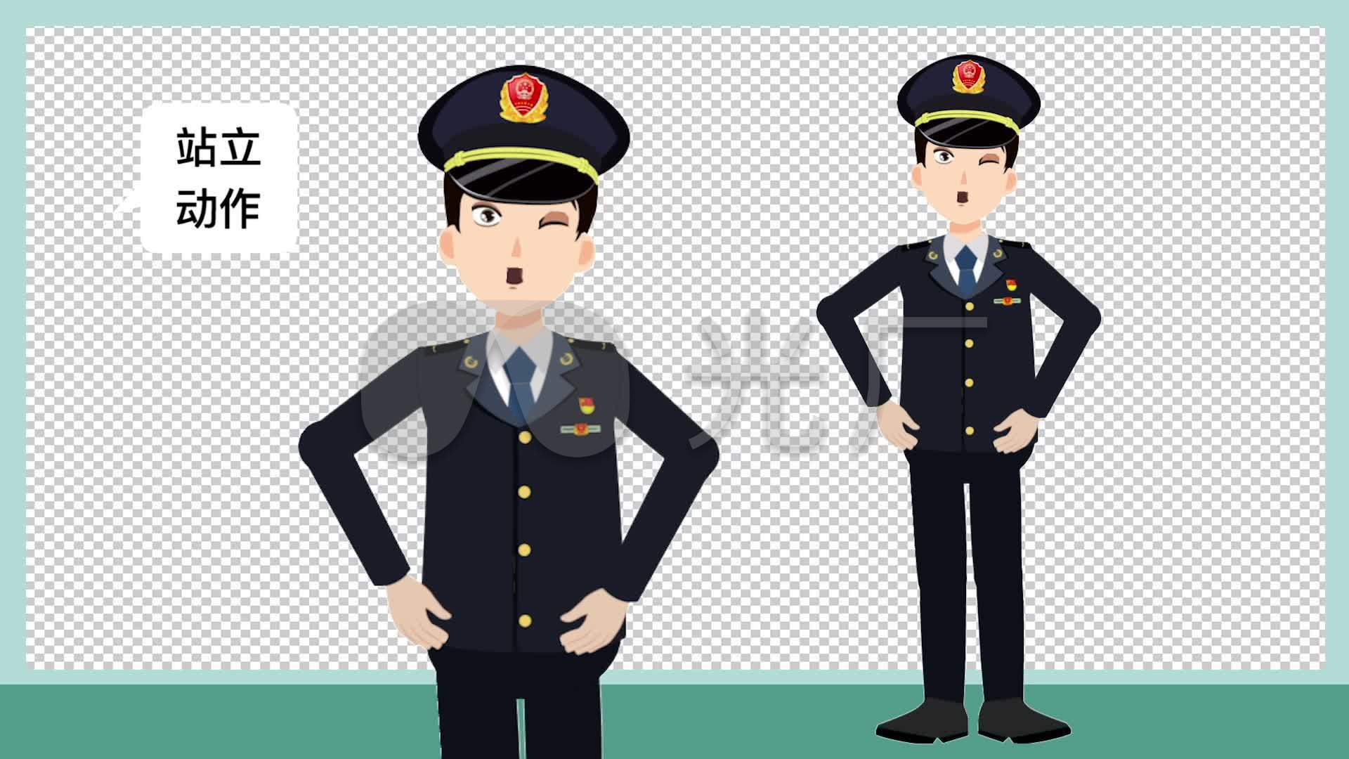 男市场监督卡通角色工商行政管理局二维人物_其他下载