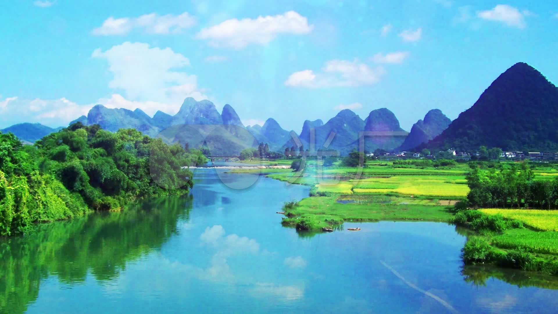 歌曲(山歌好比春江水)舞台led背景_1920x1080_高清视频素材下载(编号