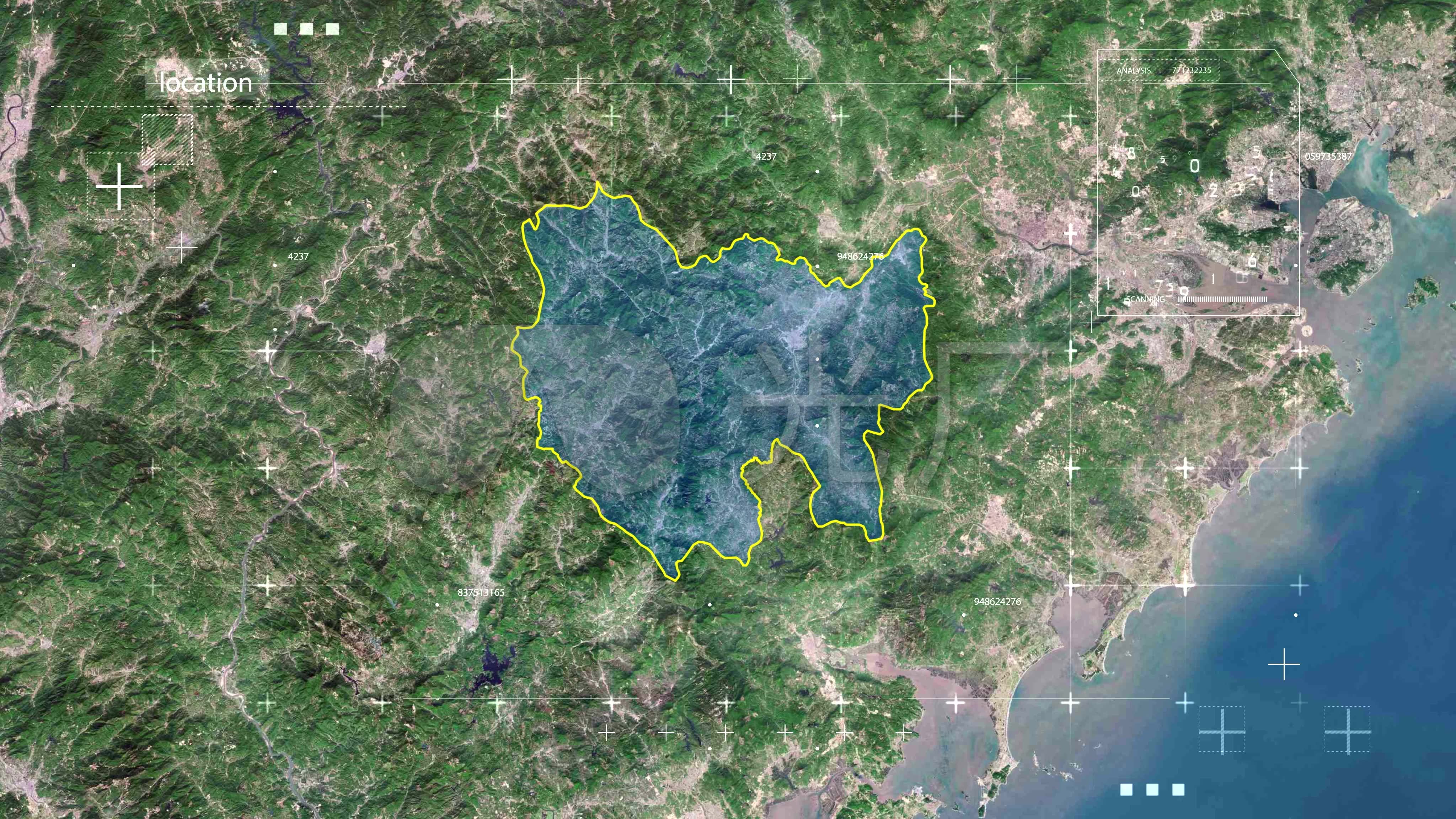 平和县地图39_4096x2304_高清视频素材下载(编号:)