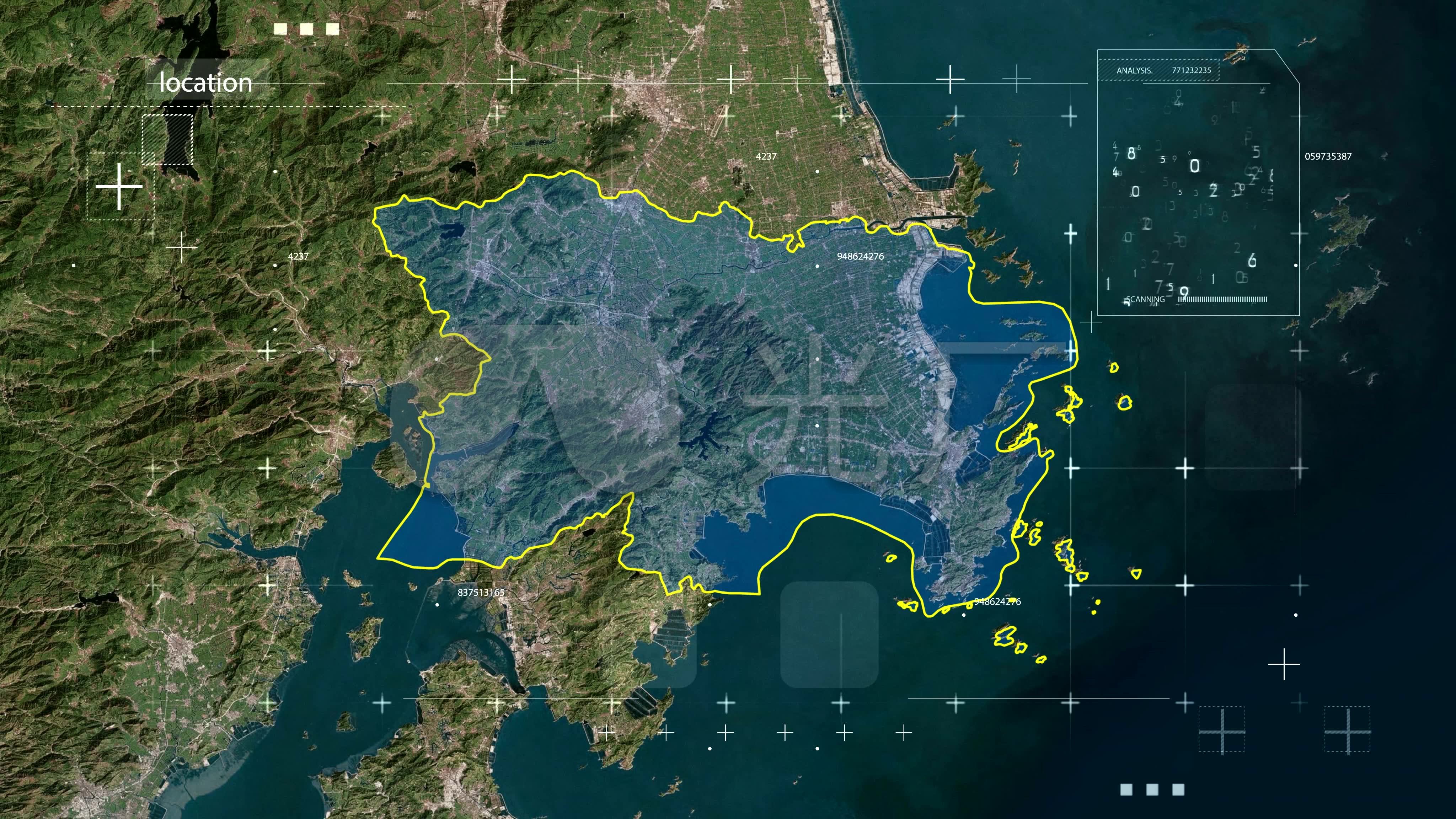 温岭市地图66_4096x2304_高清视频素材下载(编号:)