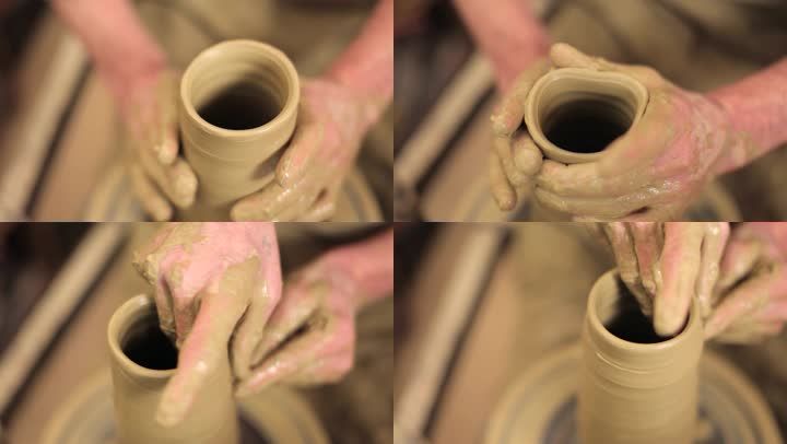 陶艺手工制作陶器