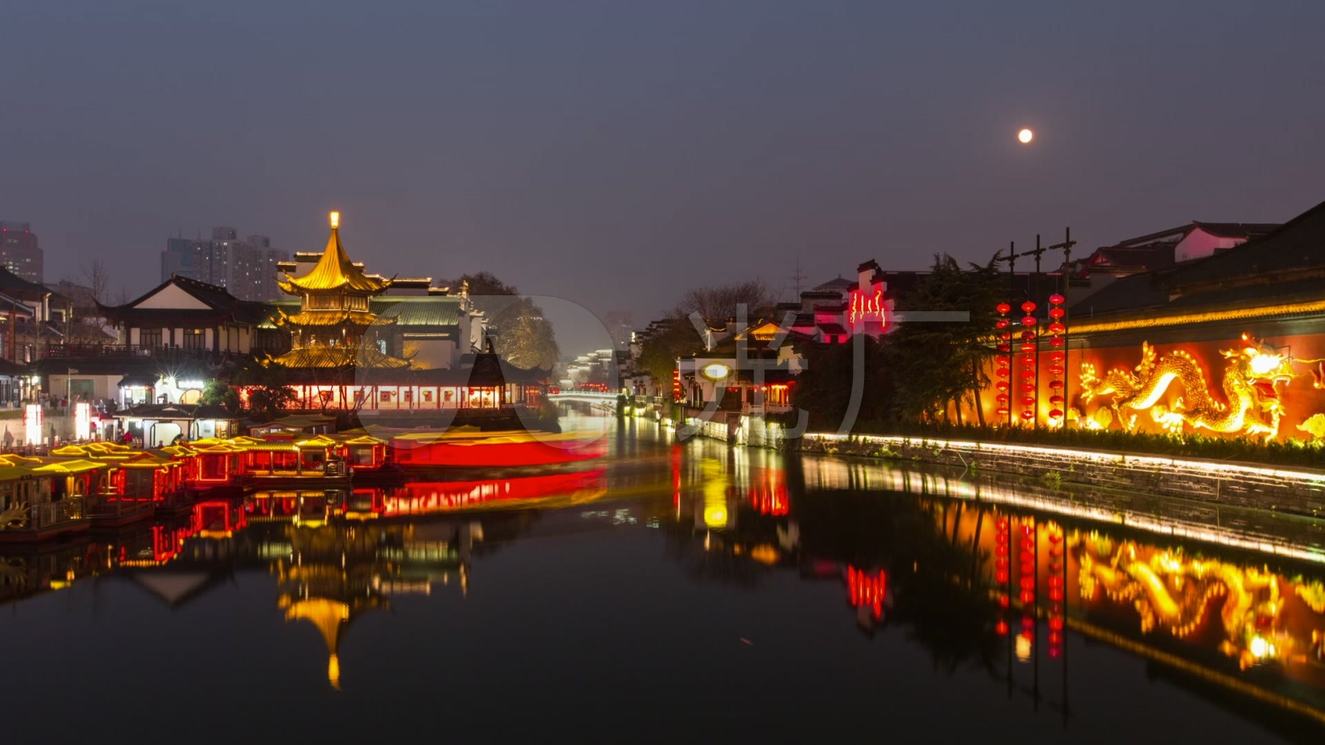 南京夫子庙_1920x1080_高清视频素材下载(编号:)_实拍
