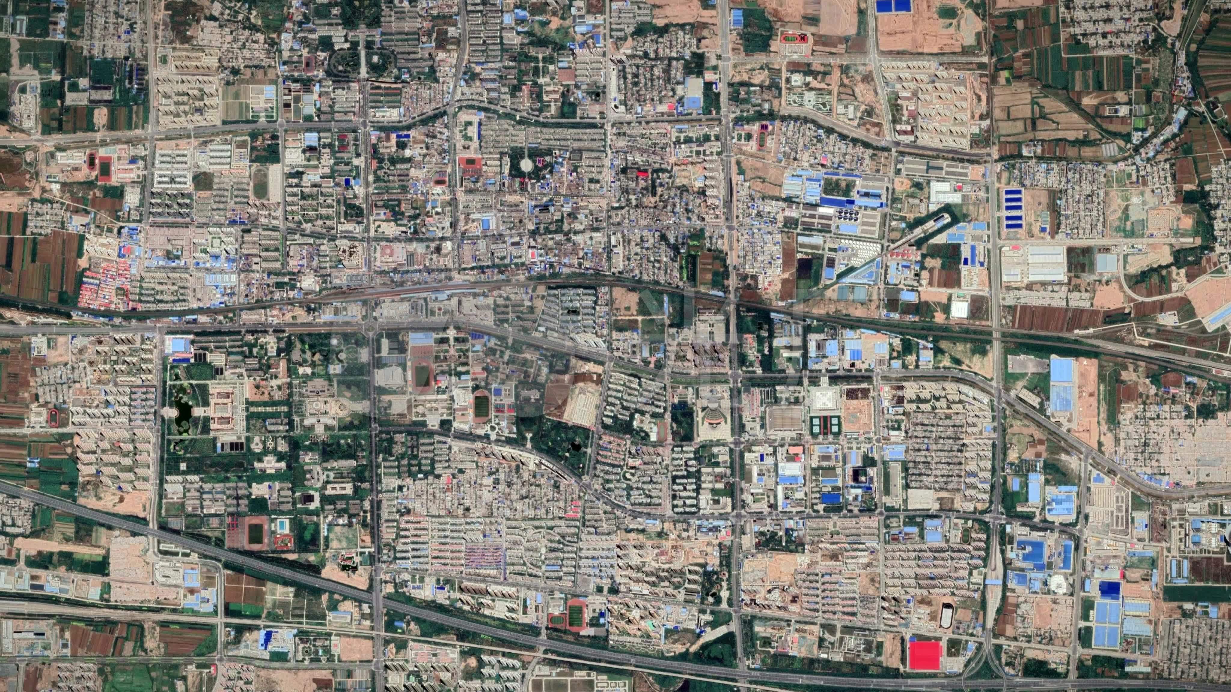 杨陵区-地图陕32_4096x2304_高清视频素材下载(编号:)