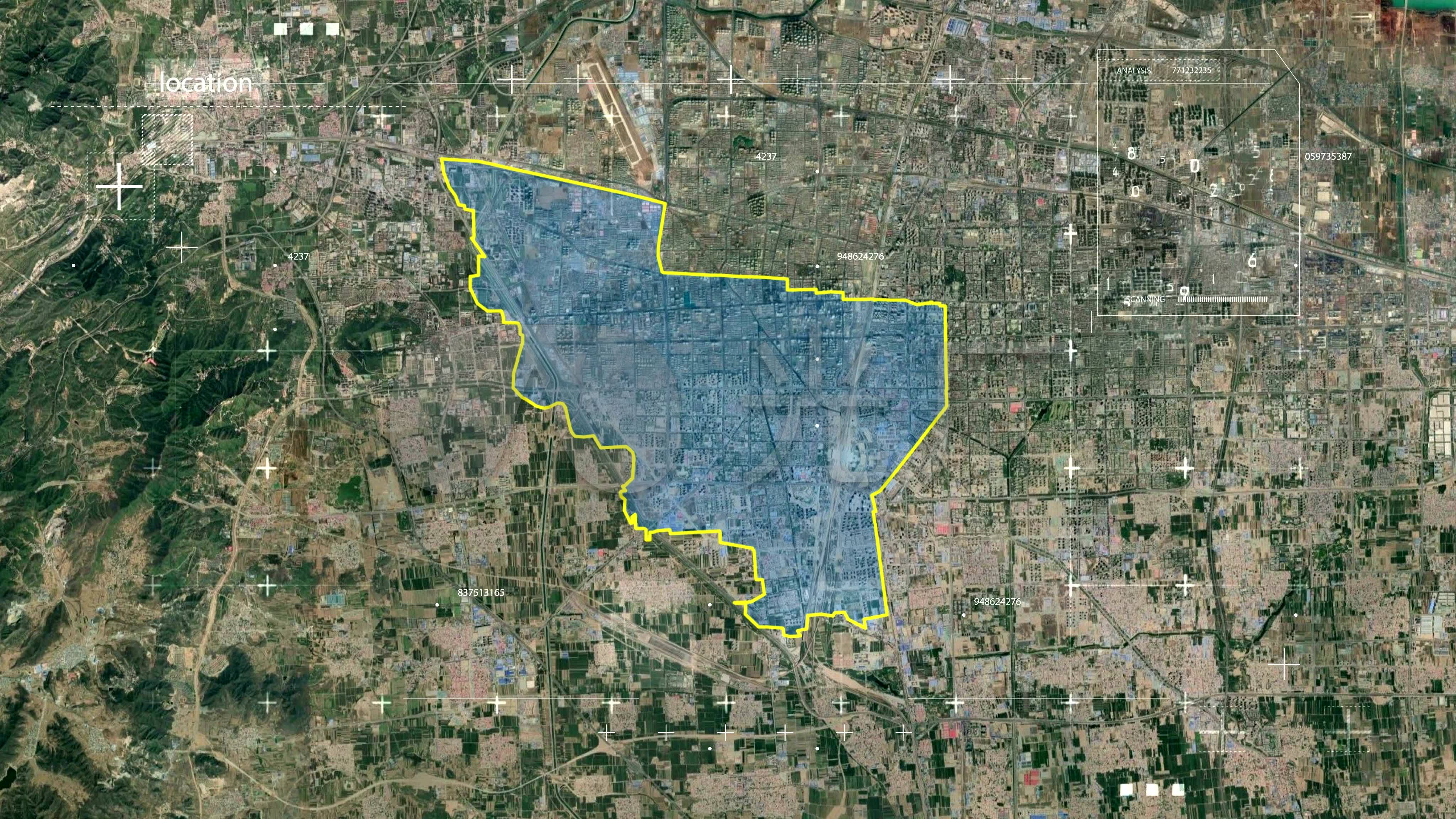 石家庄桥西区-冀地图42_4096x2304_高清视频素材下载(编号:4145141)