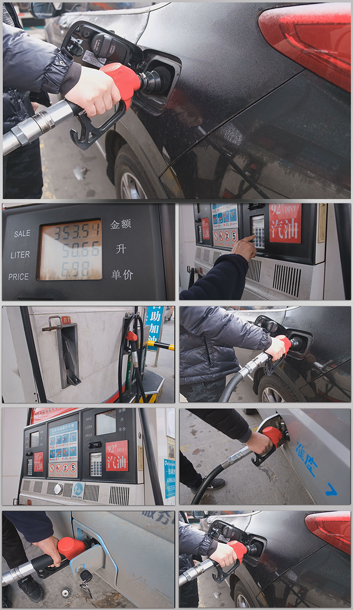加油站加油机汽油柴油加油汽车