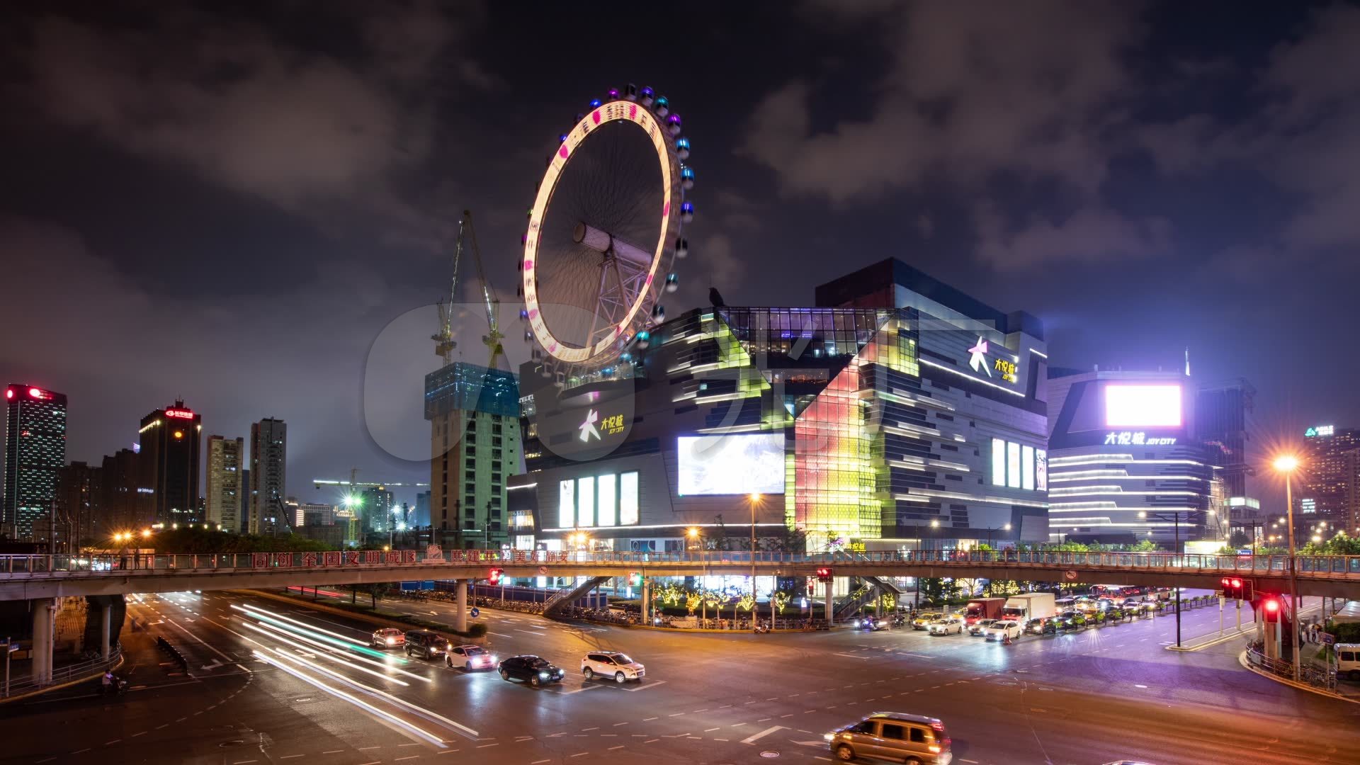 大悦城摩天轮夜景