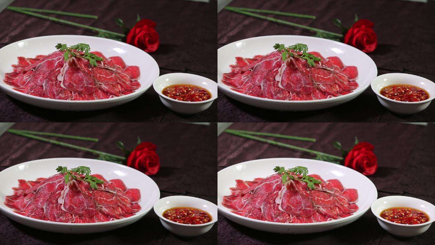牛肉摆盘