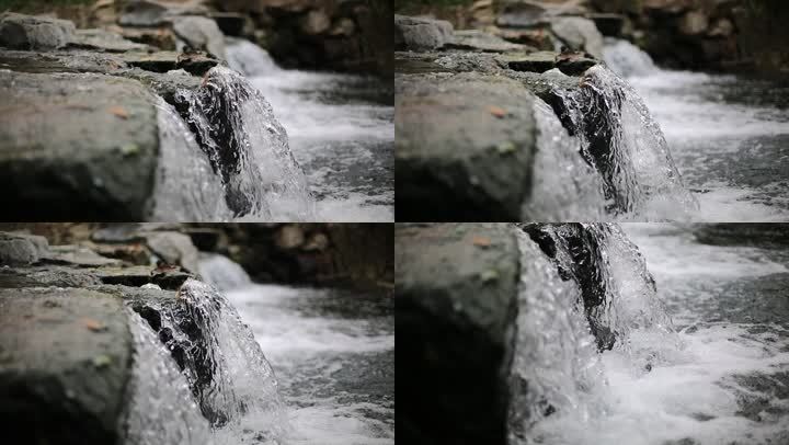 小溪 山水 河流 瀑布 水