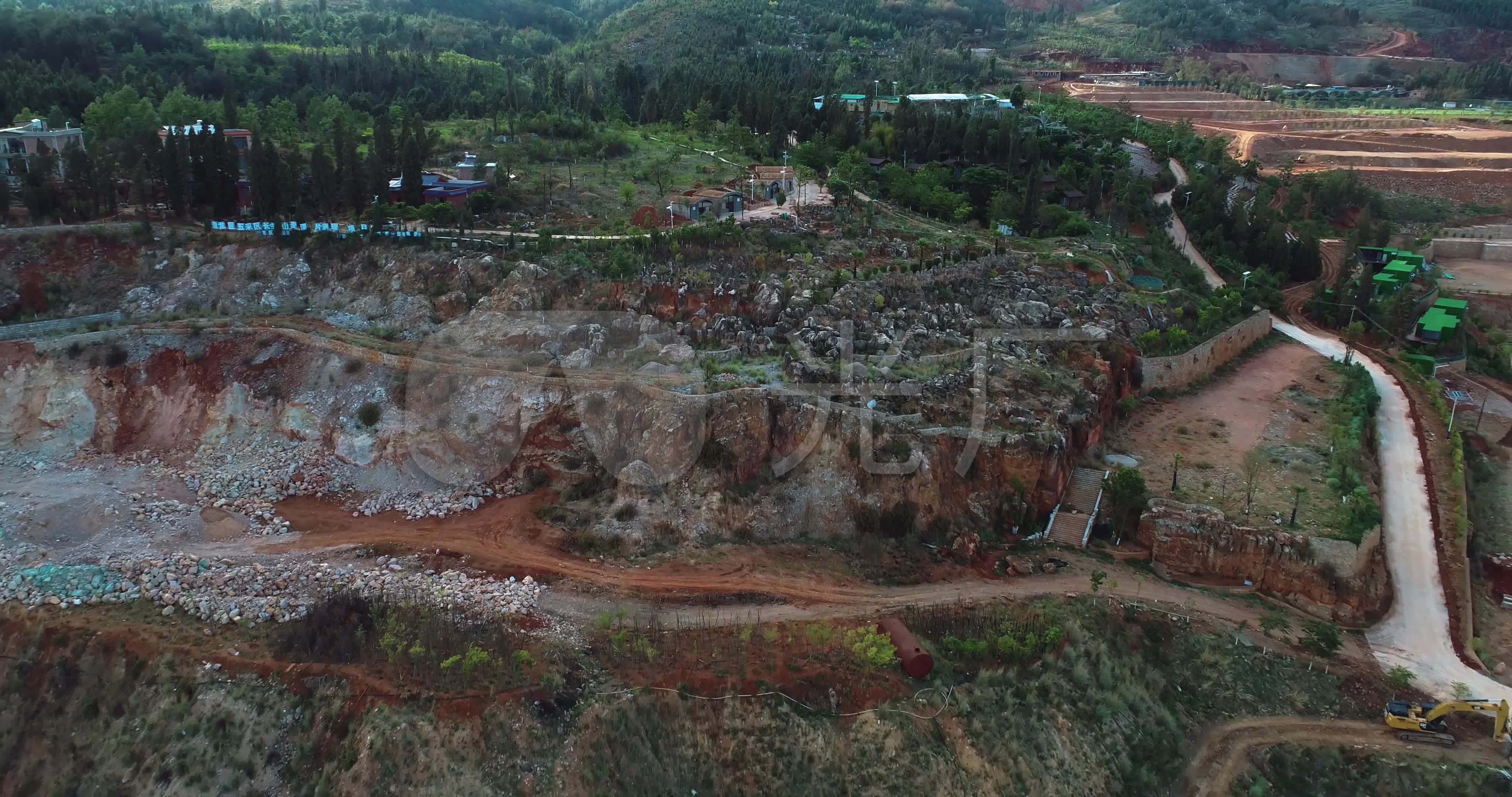航拍云南省昆明市长虫山畔半山佳景素材合集