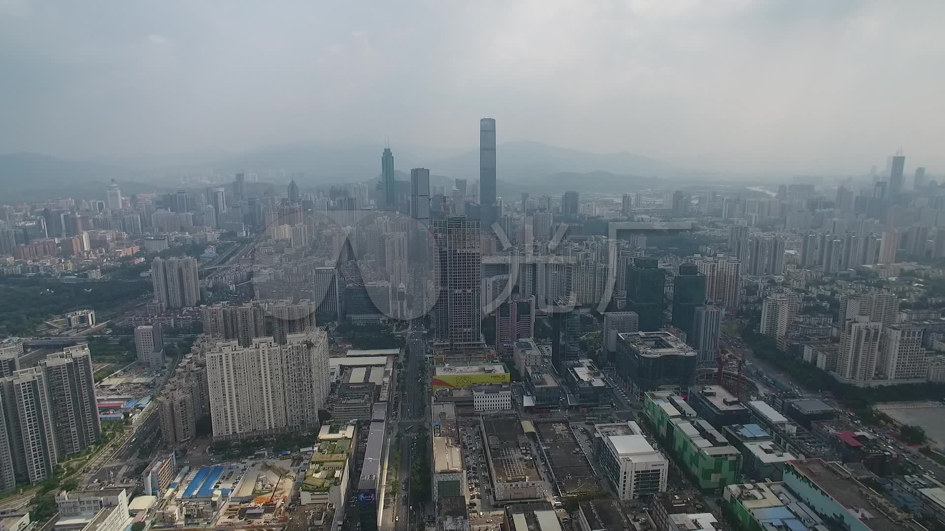 深圳市罗湖区笋岗片区航拍大景