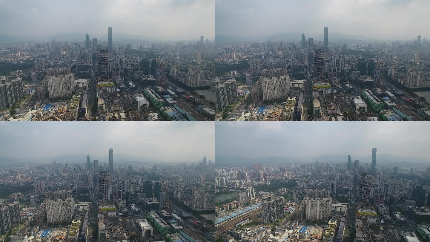 深圳市罗湖区笋岗片区航拍大景