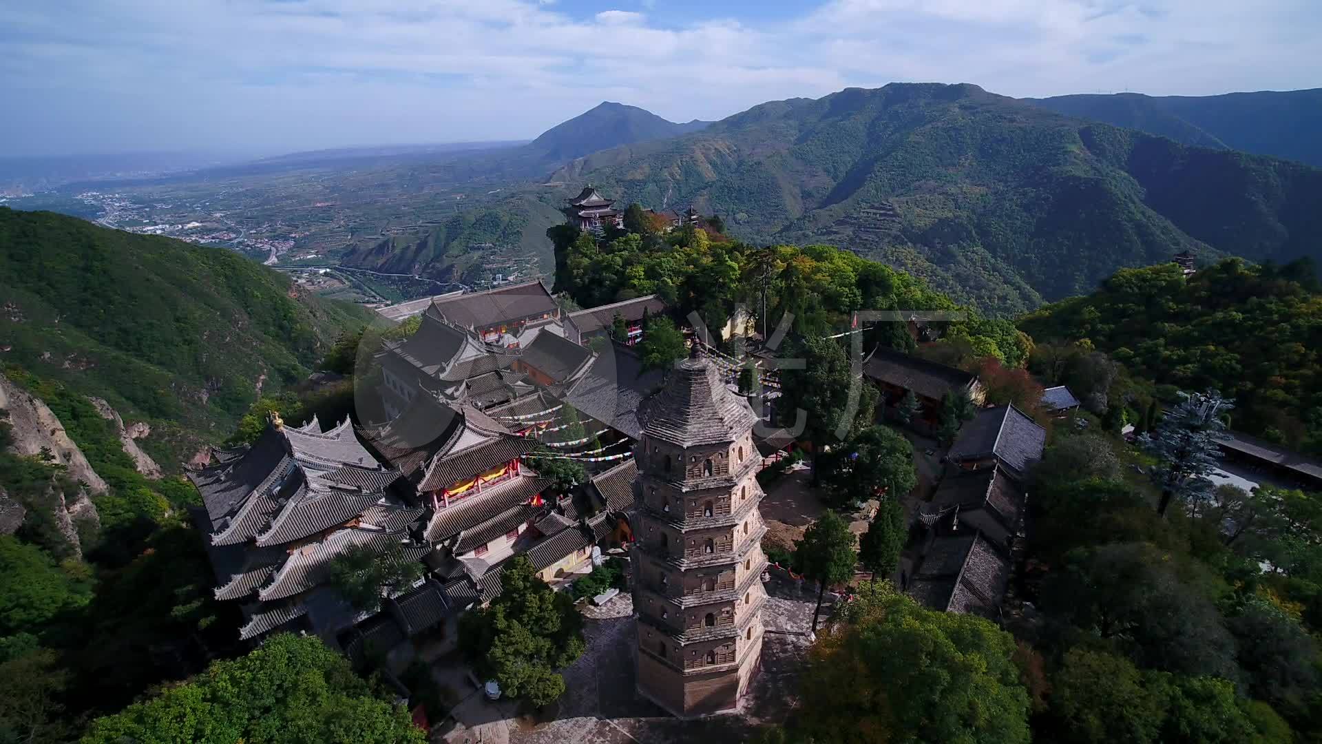 航拍甘肃平凉崆峒山